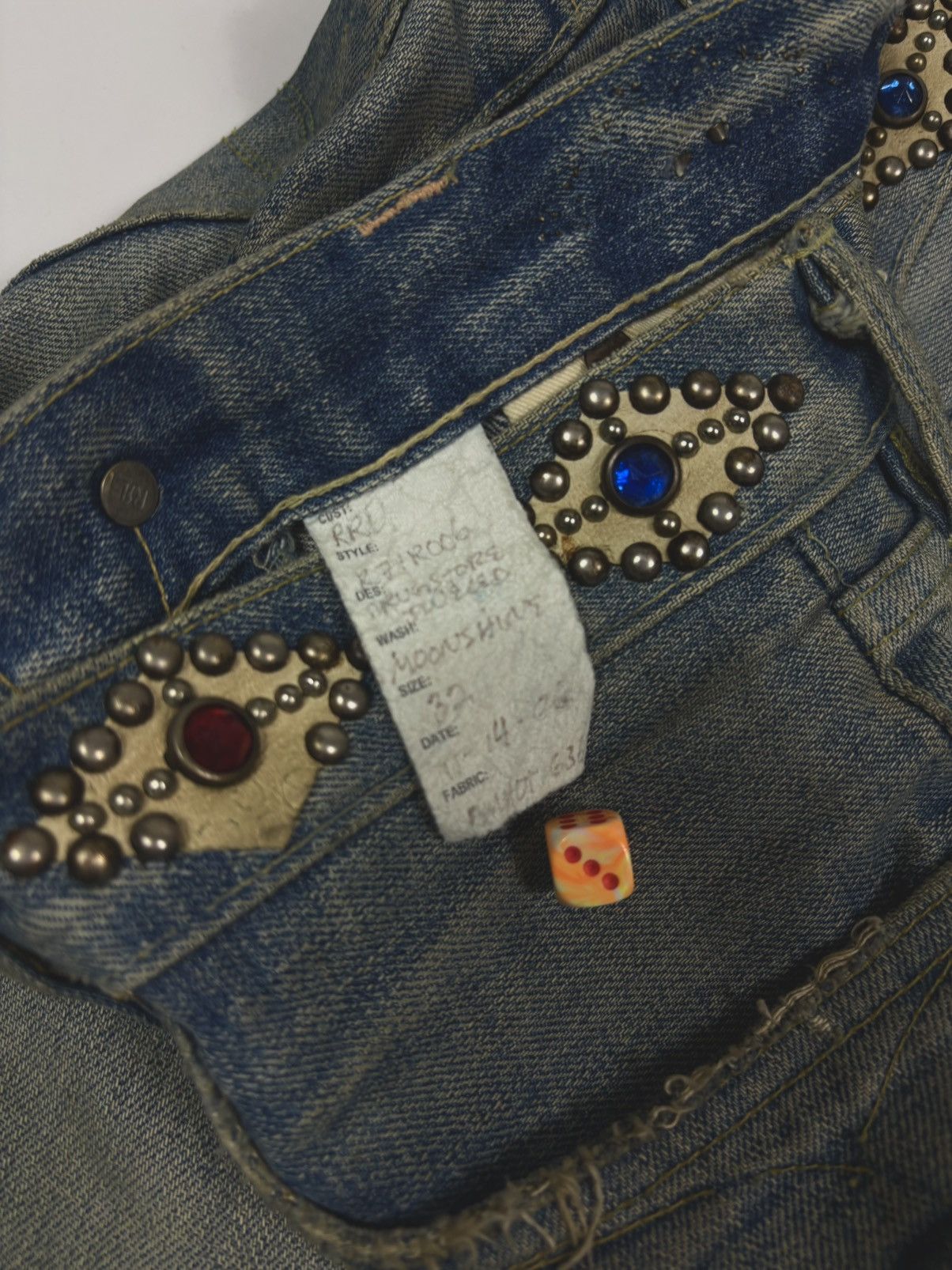 Ralph Lauren 2006 RRL 1/1 Moonshine Wash Lapidary Gemstone Selvage Denim Size US 32 / EU 48 - 12 Thumbnail