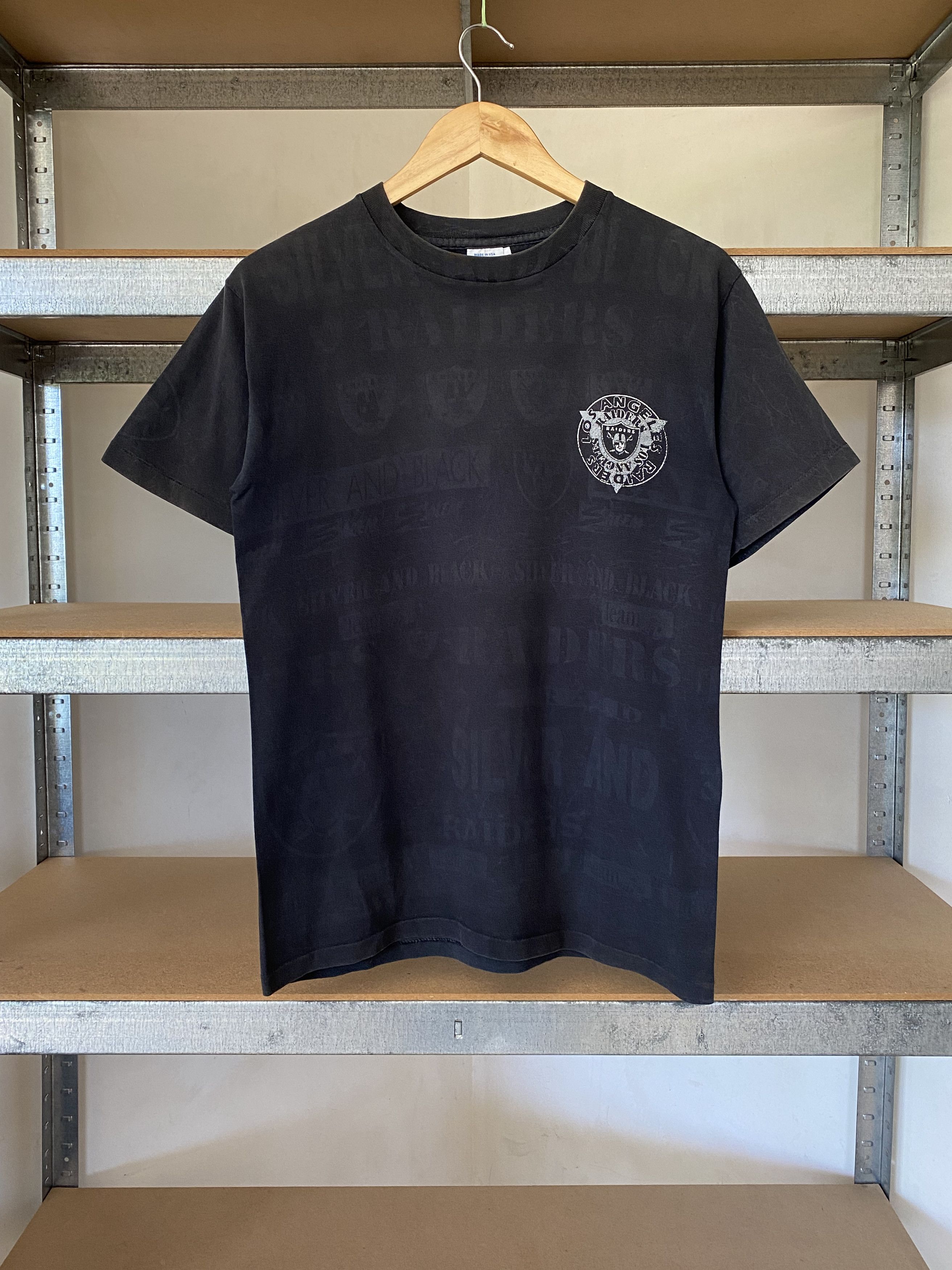 NFL Vintage 90s Las Vegas Raiders NFL Los Angeles T-shirt Size US M / EU 48-50 / 2 - 1 Thumbnail