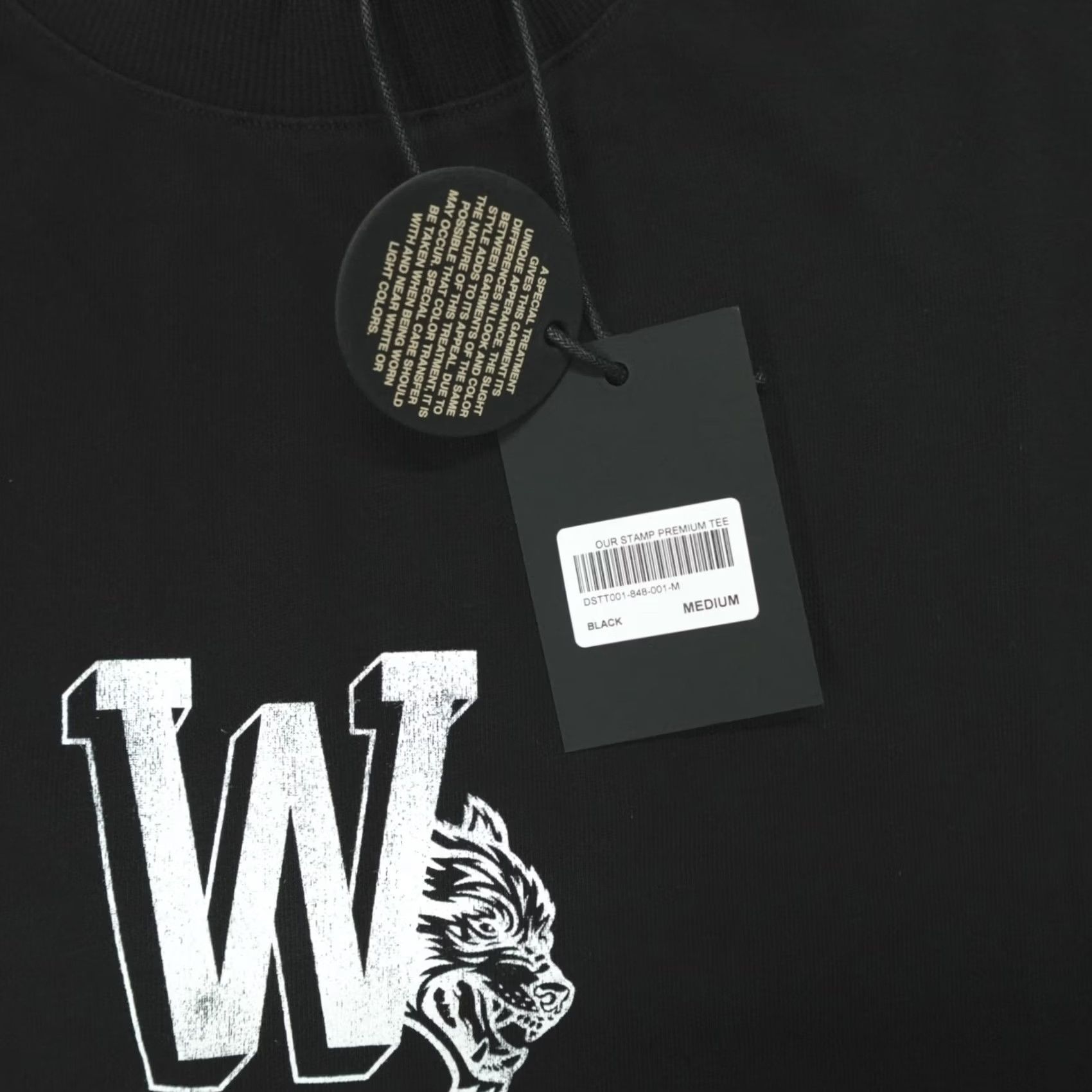 Darc Sport Darc Sport Our Stamp Premium Tee Shirt Relaxed Men's M Black Shirt Mens M Black Wolves Graphic Print Limited Edition Casual Tee Size US M / EU 48-50 / 2 - 3 Thumbnail