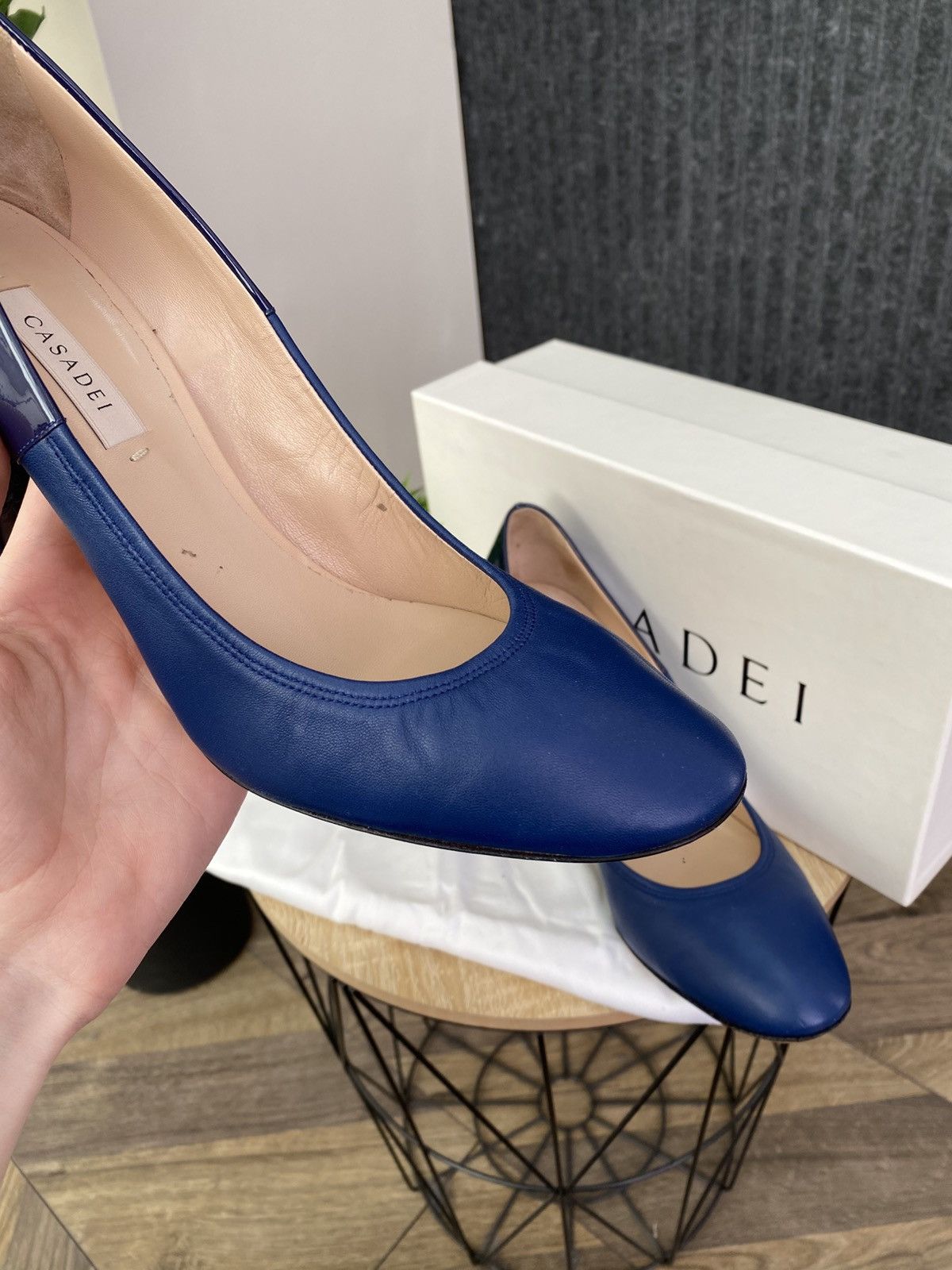 Casadei Casadei Blue Leather Pumps Heels Women’s Size US 9 / IT 39 - 10 Thumbnail