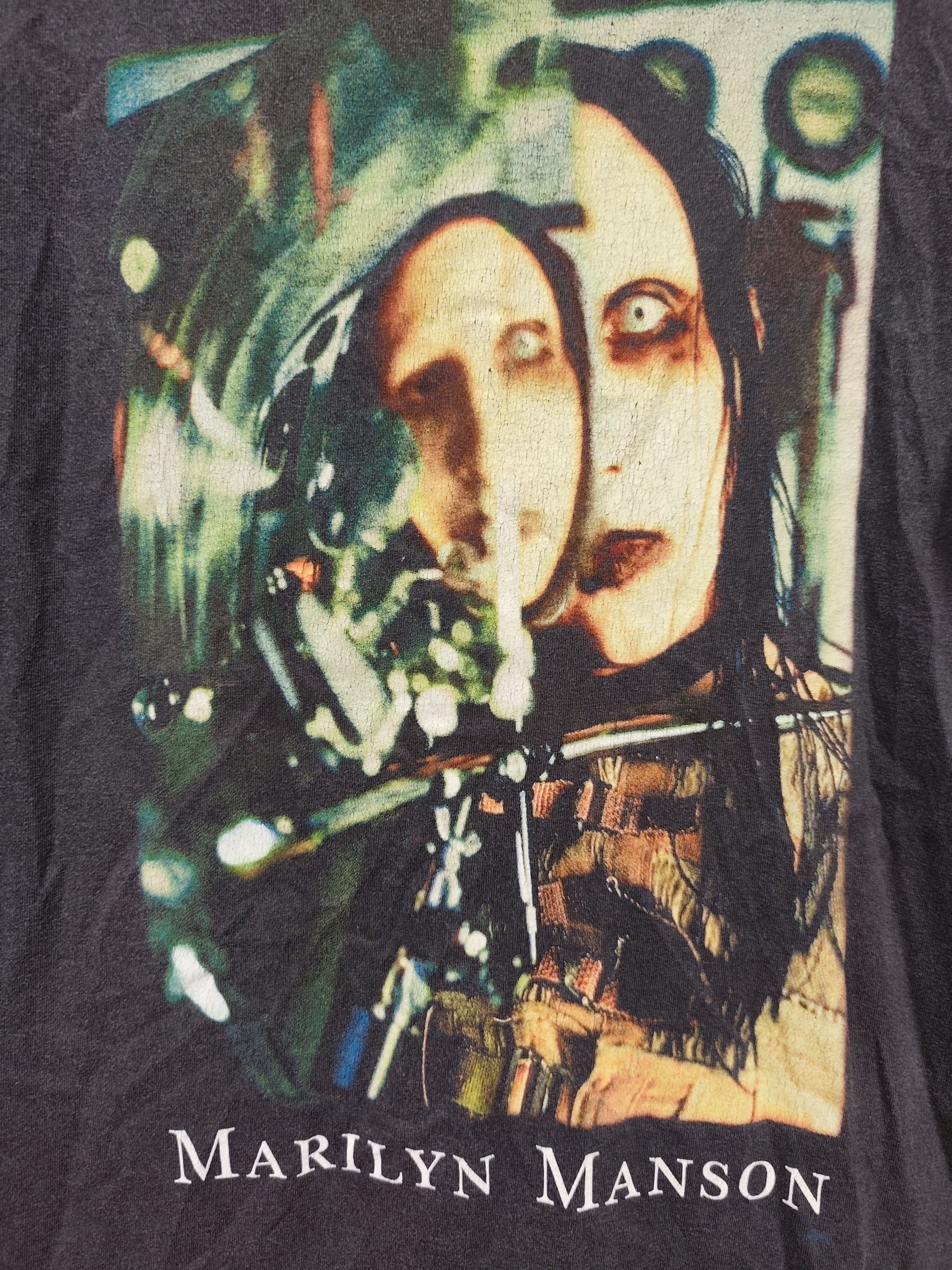 Marilyn Manson Vintage 1997 Marilyn Manson The Beautiful People T Shirt Size US M / EU 48-50 / 2 - 6 Thumbnail