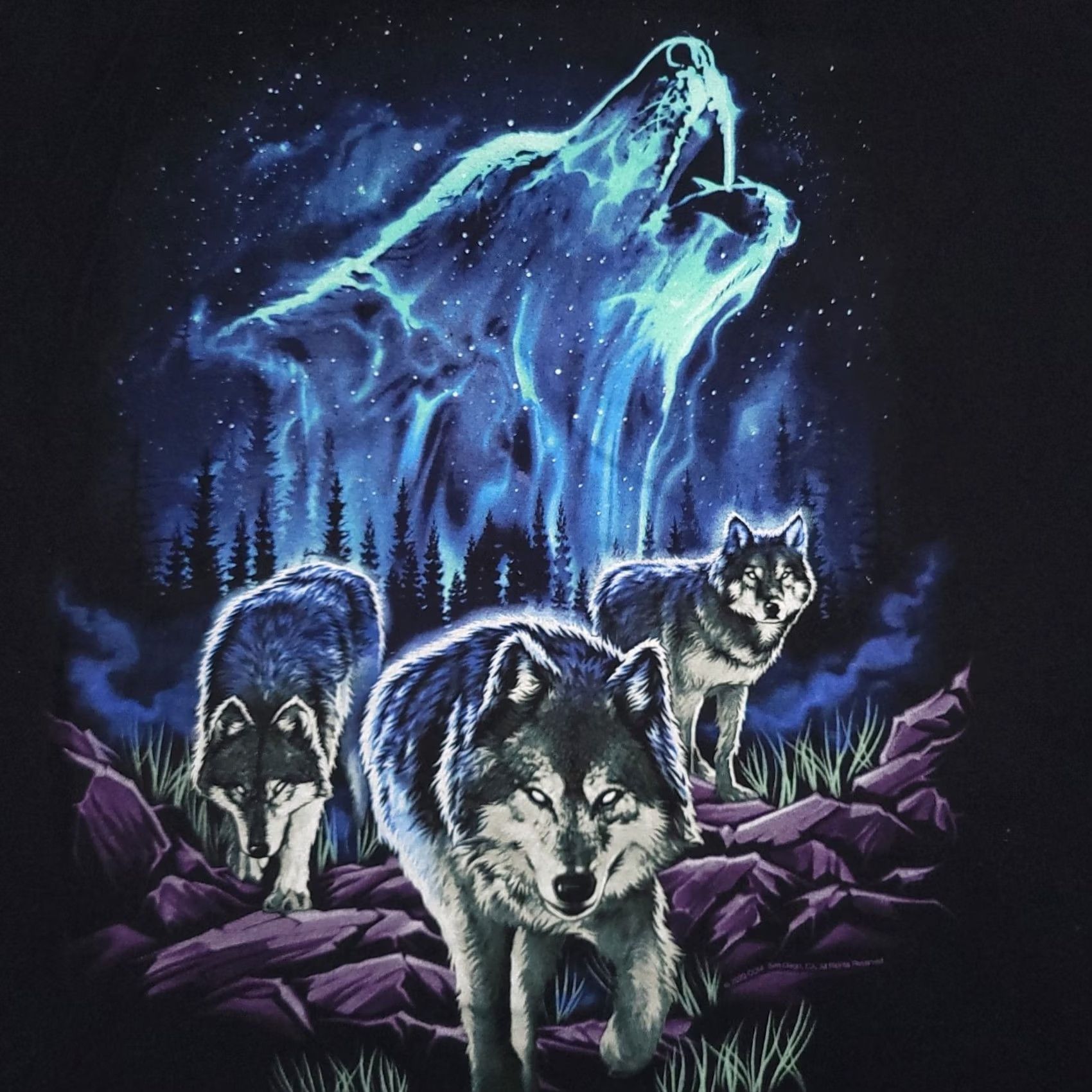 Vintage DOM Short Sleeve Wolf Animals Graphic Black Tee T-Shirt Mens XL Outdoors Wild Shirt Mens XL Black Animals Graphic Tee Size US XL / EU 56 / 4 - 4 Thumbnail
