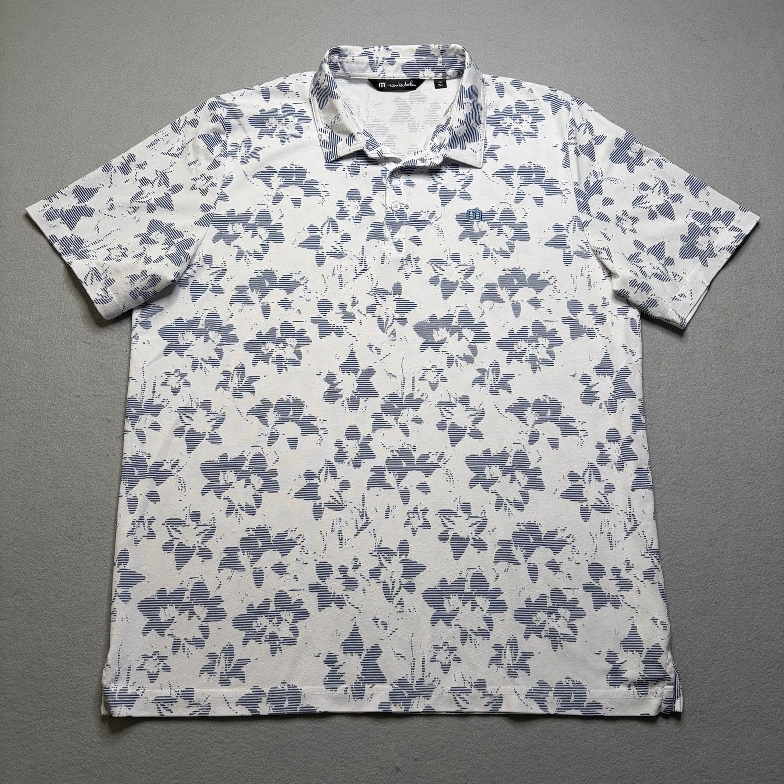 TravisMathew TravisMathew Polo Shirt Mens XXL White Floral Hawaiian Golf Size US XXL / EU 58 / 5 - 1 Thumbnail