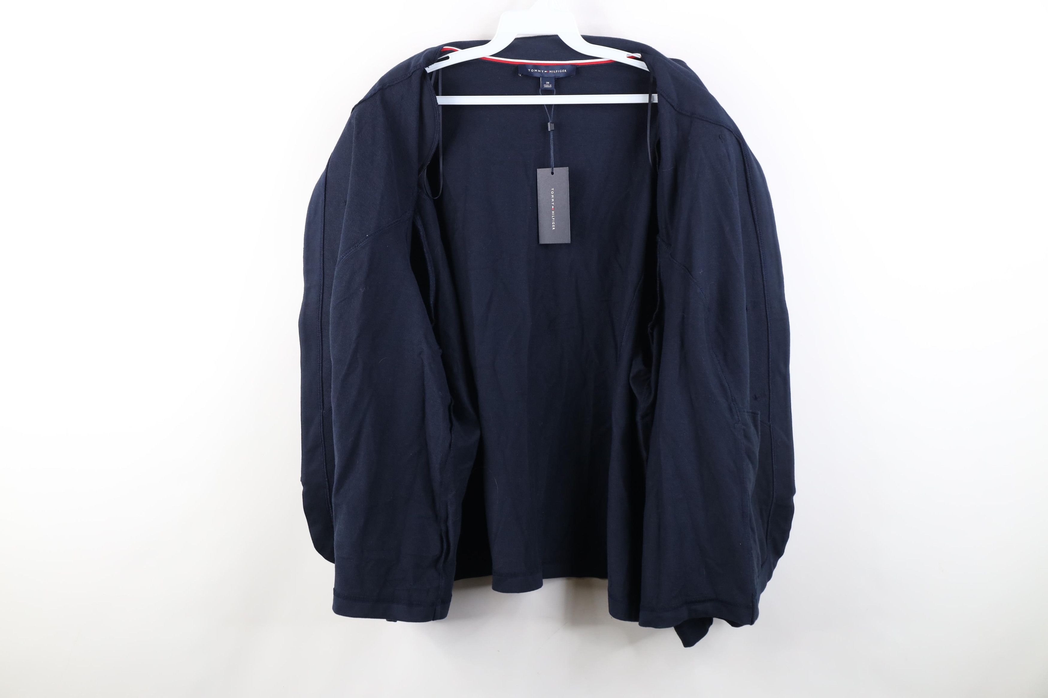 Tommy Hilfiger Deadstock Vintage Y2K Tommy Hilfiger Military Jacket Blue Size 3XL / US 20-22 - 9 Thumbnail