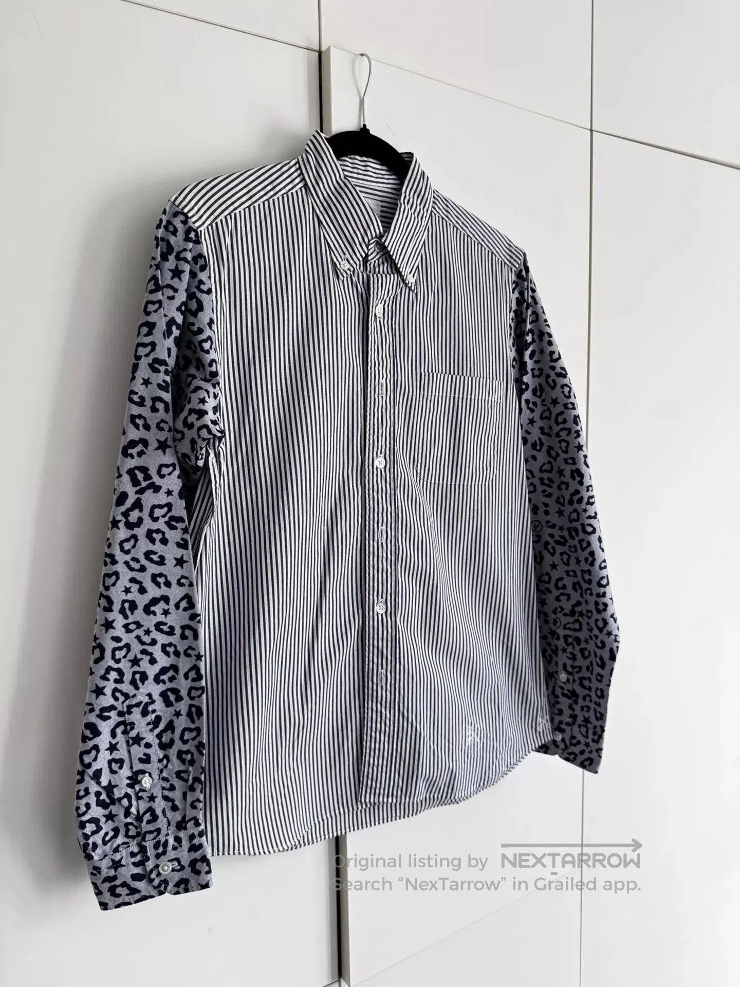 uniform experiment uniform experiment Striped Leopard Shirt. Size US M / EU 48-50 / 2 - 2 Thumbnail