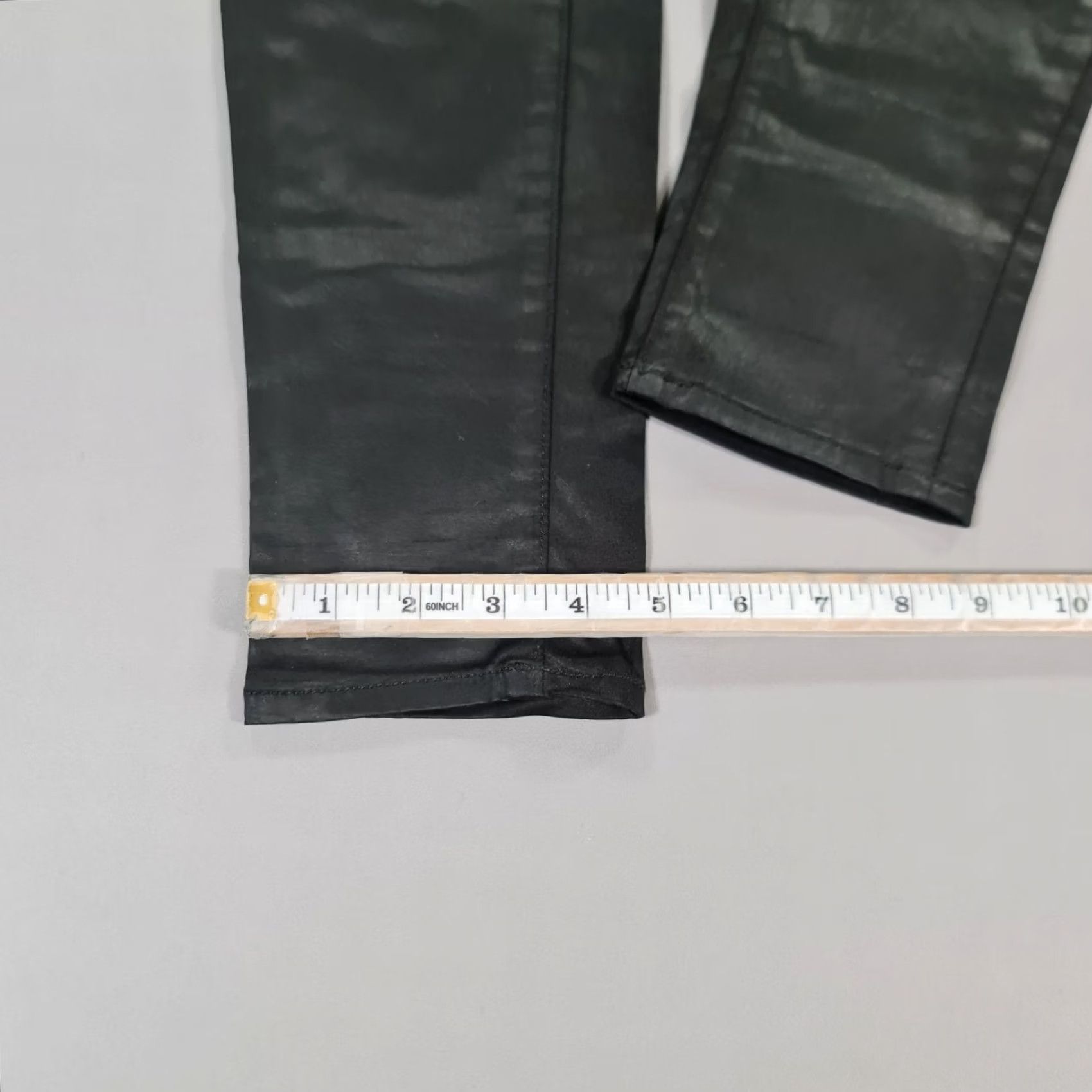 J Brand J Brand Jeans Leggings Black W25 L29 Coated Jeggings Stretch Low Rise 5-Pocket Womens Regular Jeans Size 42" / US 20 - 6 Thumbnail