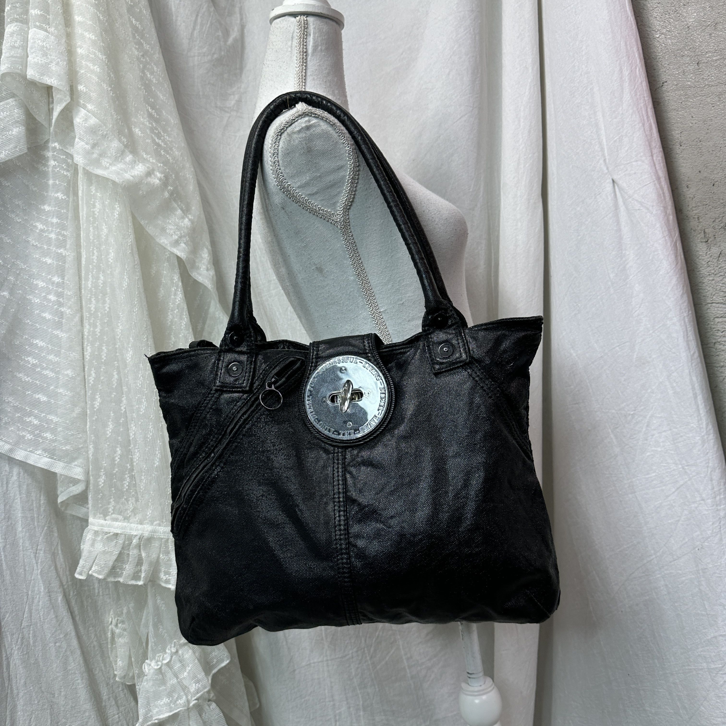 Diesel Vintage Diesel Transparent Turn Lock Shoulder Bag 00s | Grailed