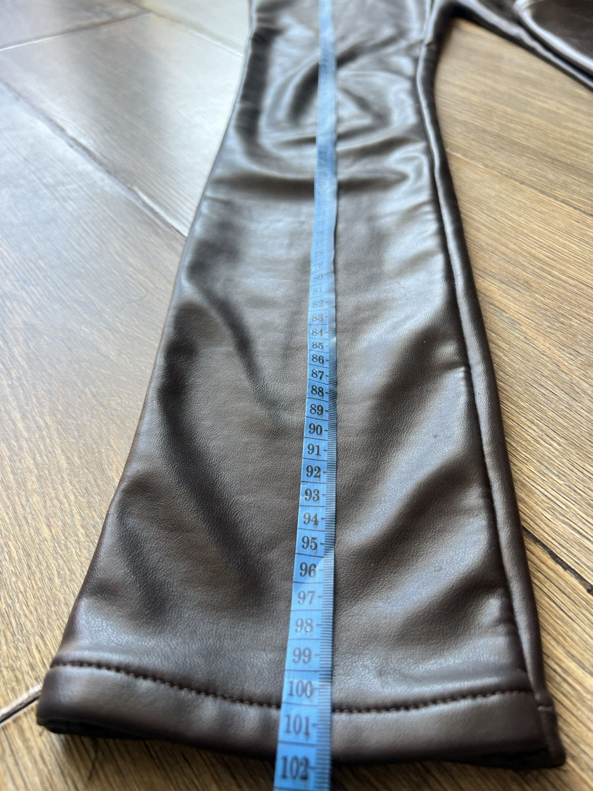 Versace Versace leather warm leggings Size 27" / US 4 / IT 40 - 19 Thumbnail