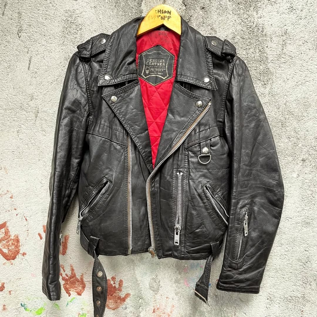 Other Petroff Leather Jacket Original 70s Metal Punk Size US XS / EU 42 / 0 - 1 Thumbnail