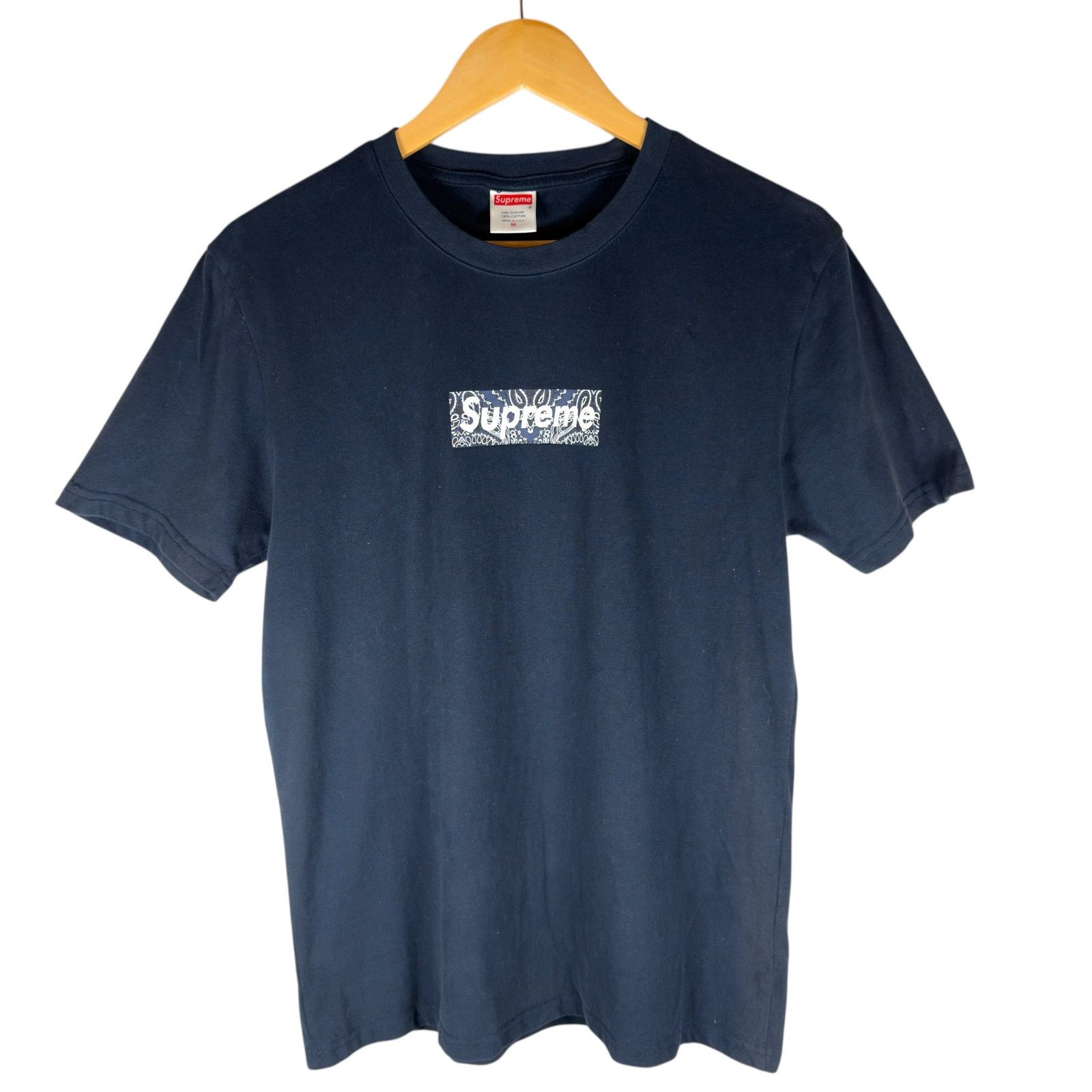Tシャツ・カットソー Supreme / Bandana Box Logo Tee Navy Supreme Supreme Bandana Box Logo Tee Navy | Grailed