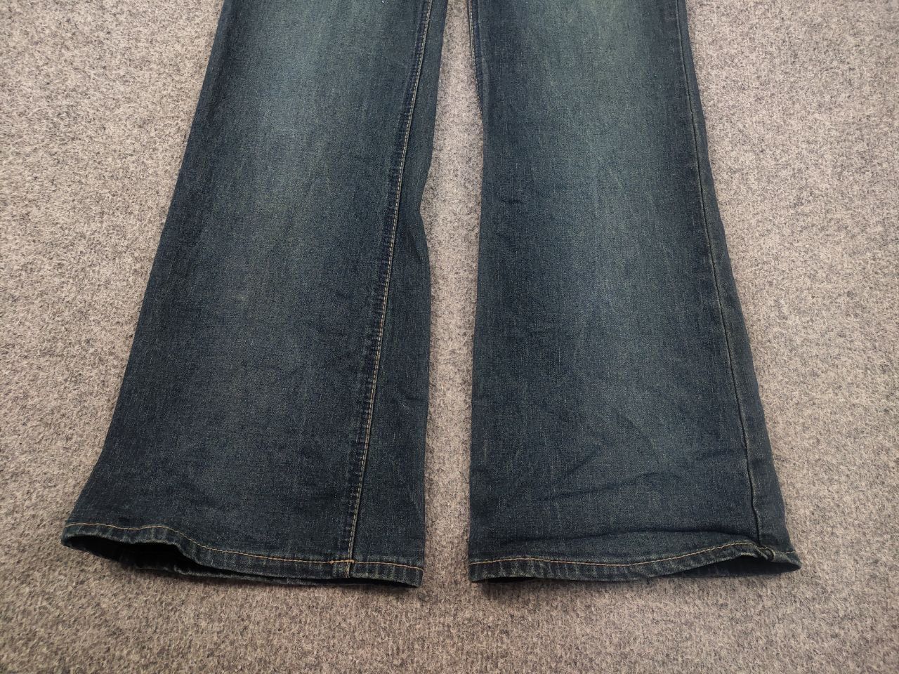 Le Grande Bleu (L.G.B.) Vintage Y2K Hysteric LGB If Six Was Nine Blue Flared Jeans Size 29" - 7 Thumbnail