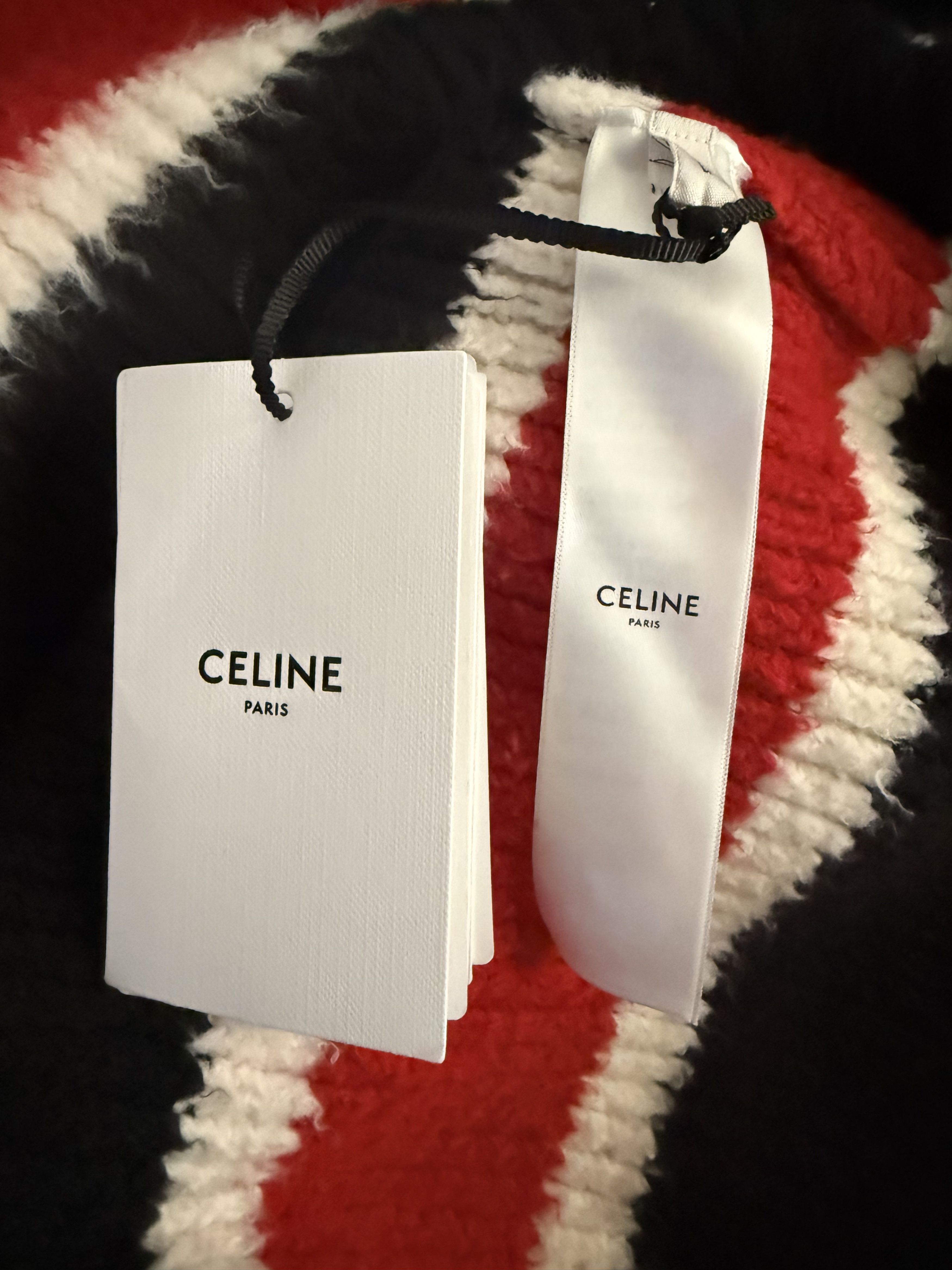 Celine Celine Aw21 Striped Bouclé Knit Size US L / EU 52-54 / 3 - 11 Thumbnail