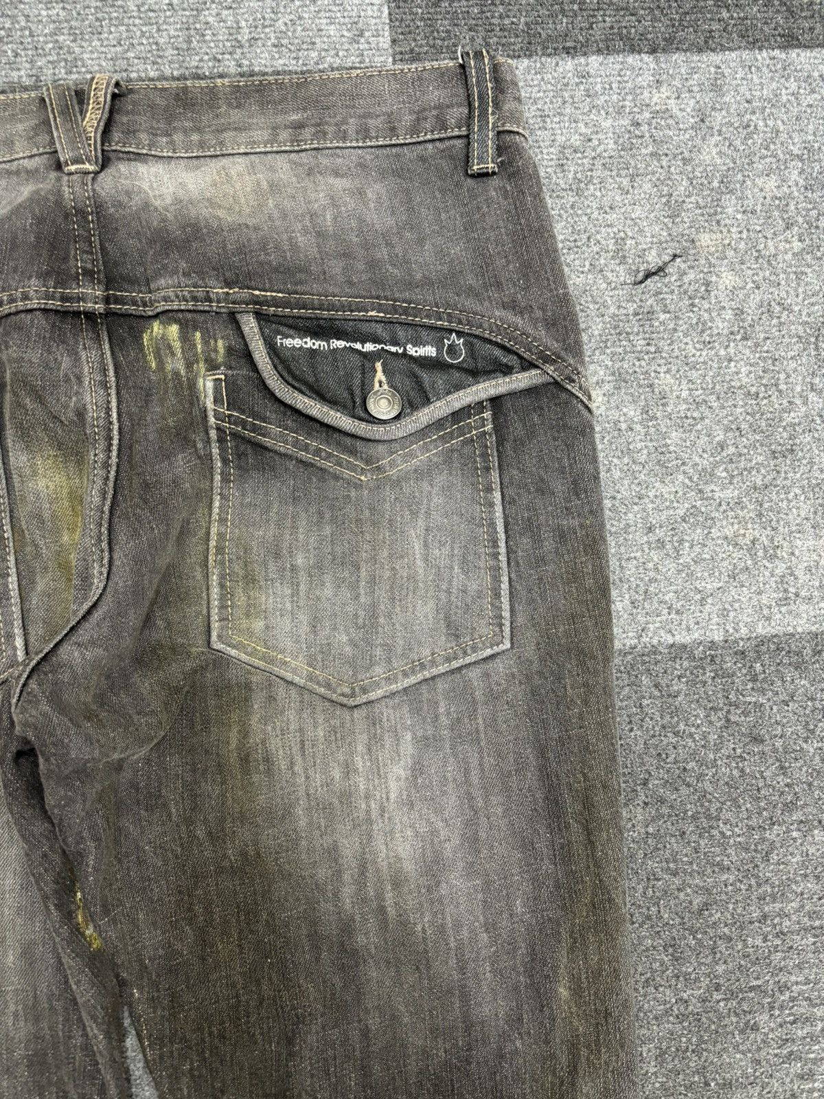 Japanese Brand 💥ONE ON GRAILED💥ARCHIVAL RARE PPFM CHAOS PAINT DENIM F457 Size US 32 / EU 48 - 12 Thumbnail