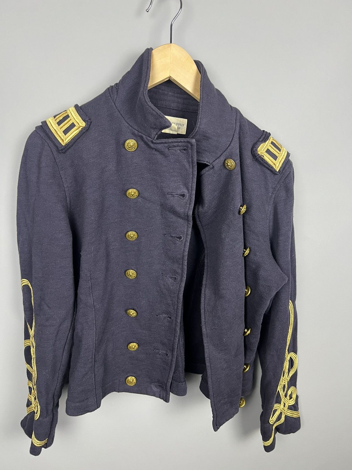 Denim & Supply Ralph Lauren M-L Denim Supply Ralph Lauren Military Blazer Denim Jacket Size L / US 10 / IT 46 - 12 Thumbnail