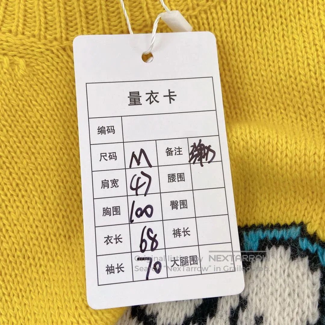 Gucci Yellow Cartoon Character Long Sleeve Sweater. Size US M / EU 48-50 / 2 - 9 Thumbnail