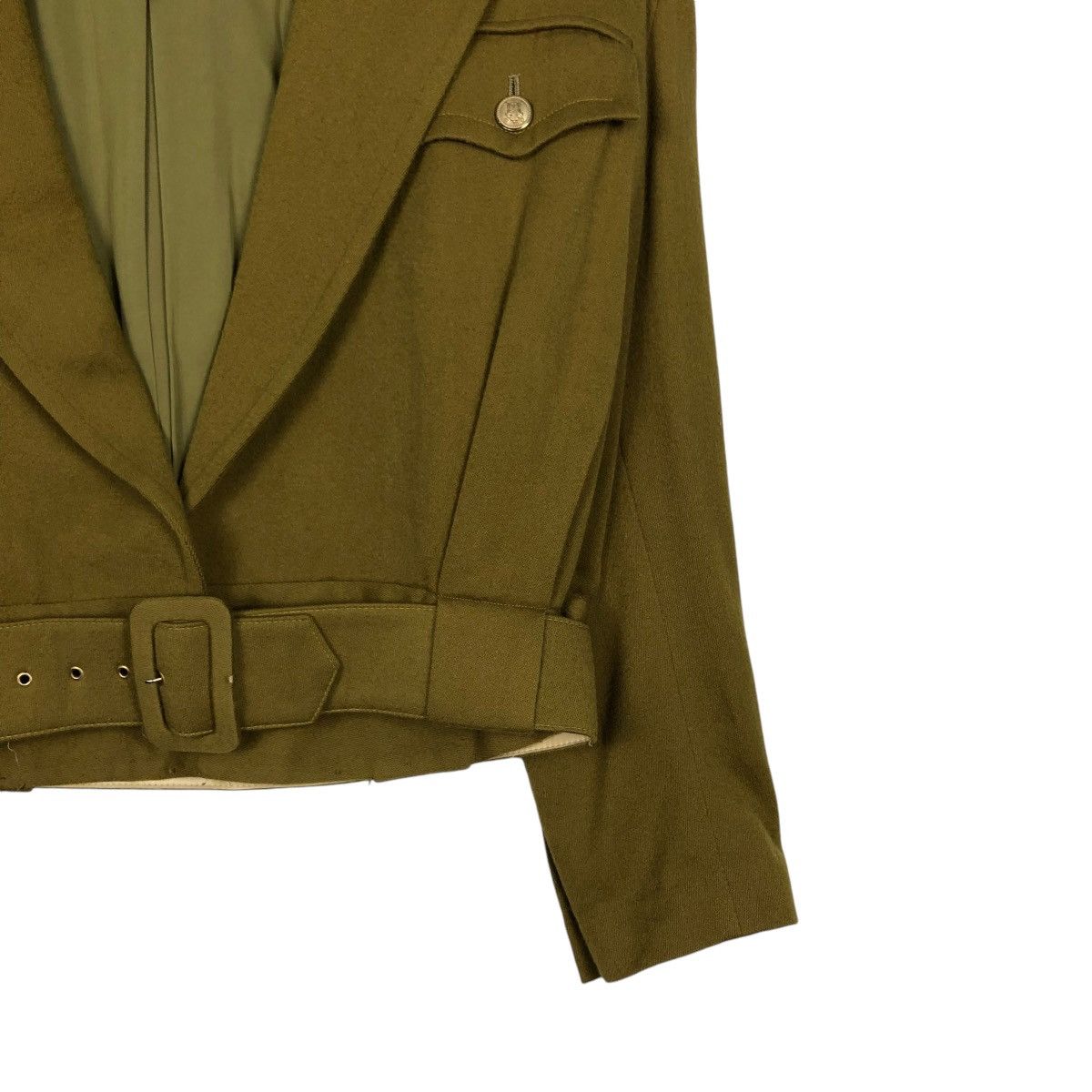 Vintage 🔥VINTAGE CROPPED BIKER JACKET WOOL CIVISK DOUBLE COLLAR Size US M / EU 48-50 / 2 - 7 Thumbnail