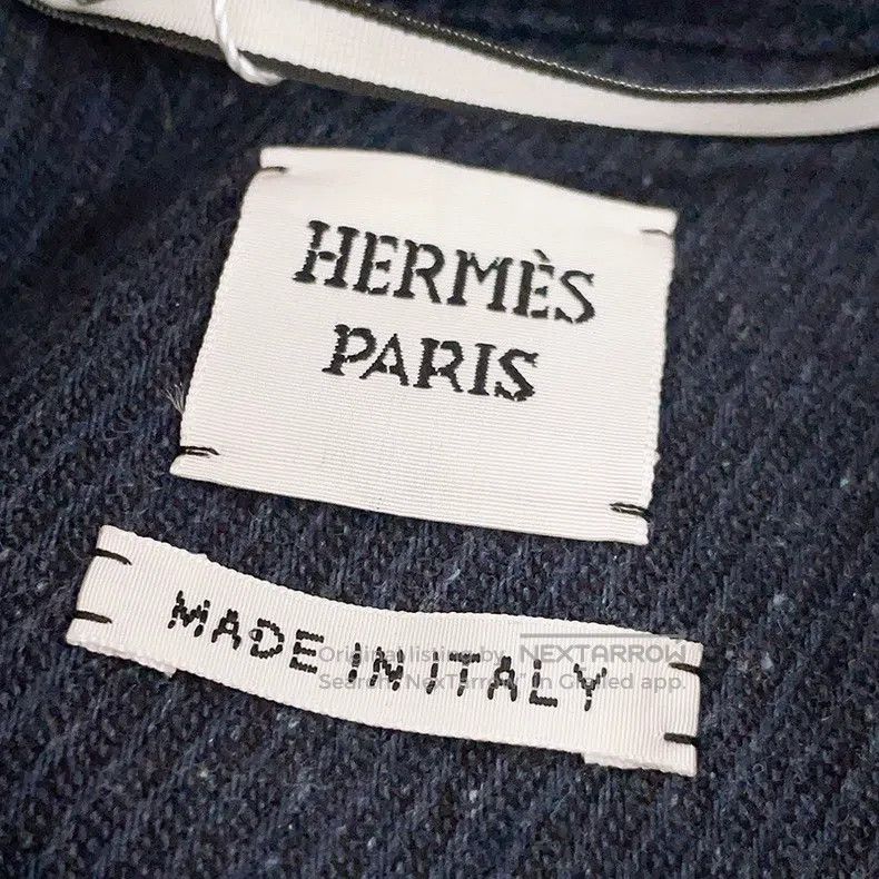 Hermes Hermes Dark blue short jacket, wool material, lined with f Size XS / US 0-2 / IT 36-38 - 7 Thumbnail