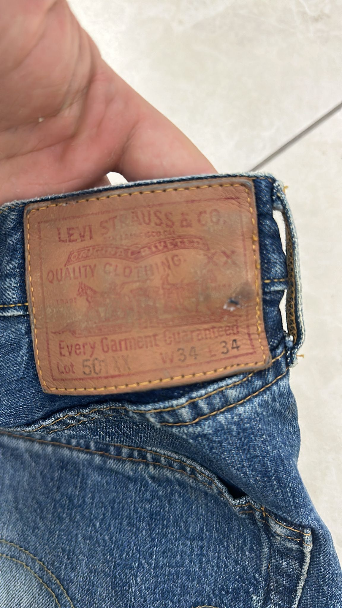 Levi's Vintage Clothing LVC Levi's Vintage Clothing 1947 501XX BigE Selvedge Jeans Size US 34 / EU 50 - 7 Thumbnail