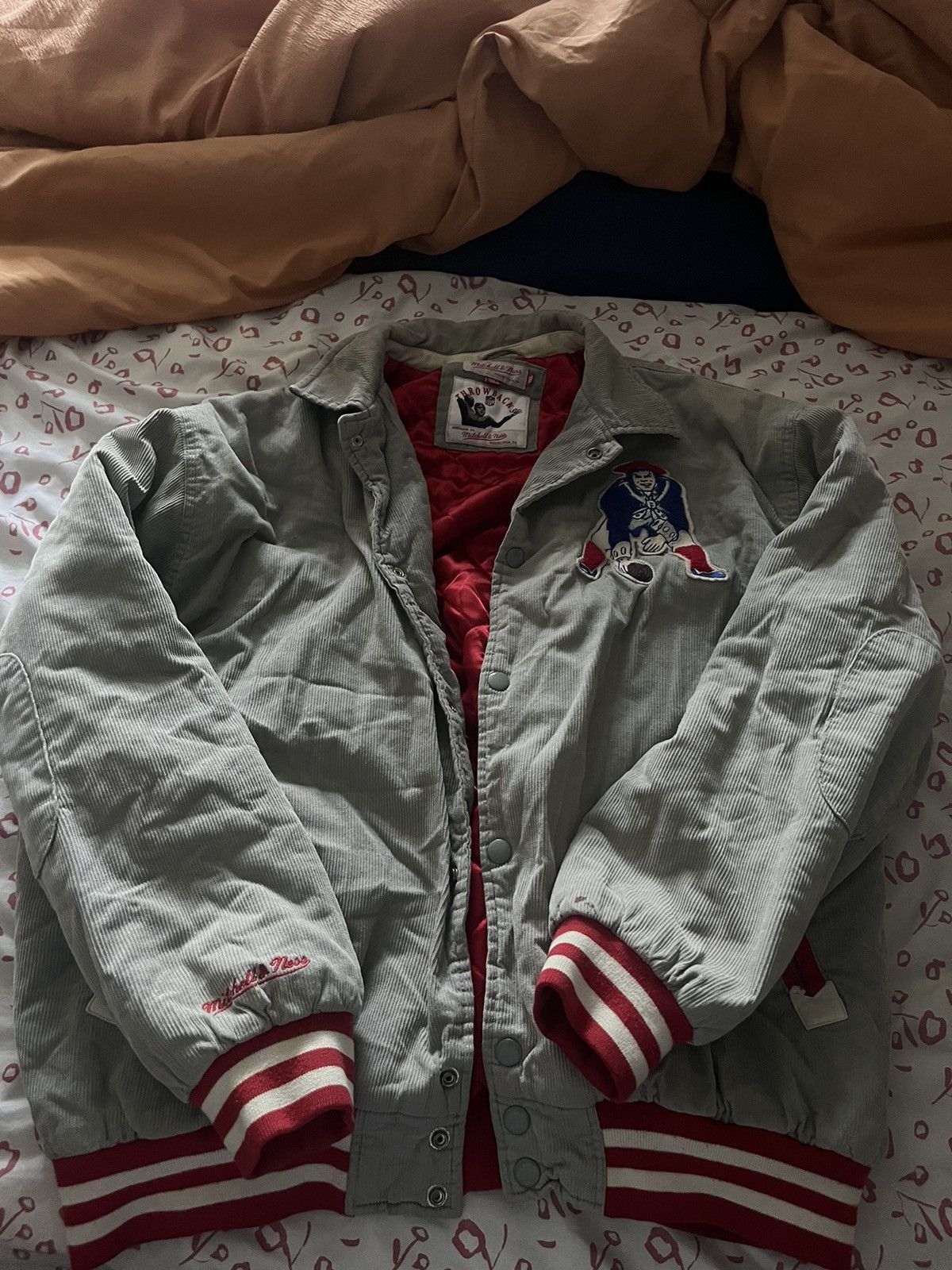 Mitchell & Ness × Vintage Mitchell&Ness Vintage New England Patriots Bomber Size US XXL / EU 58 / 5 - 1 Thumbnail