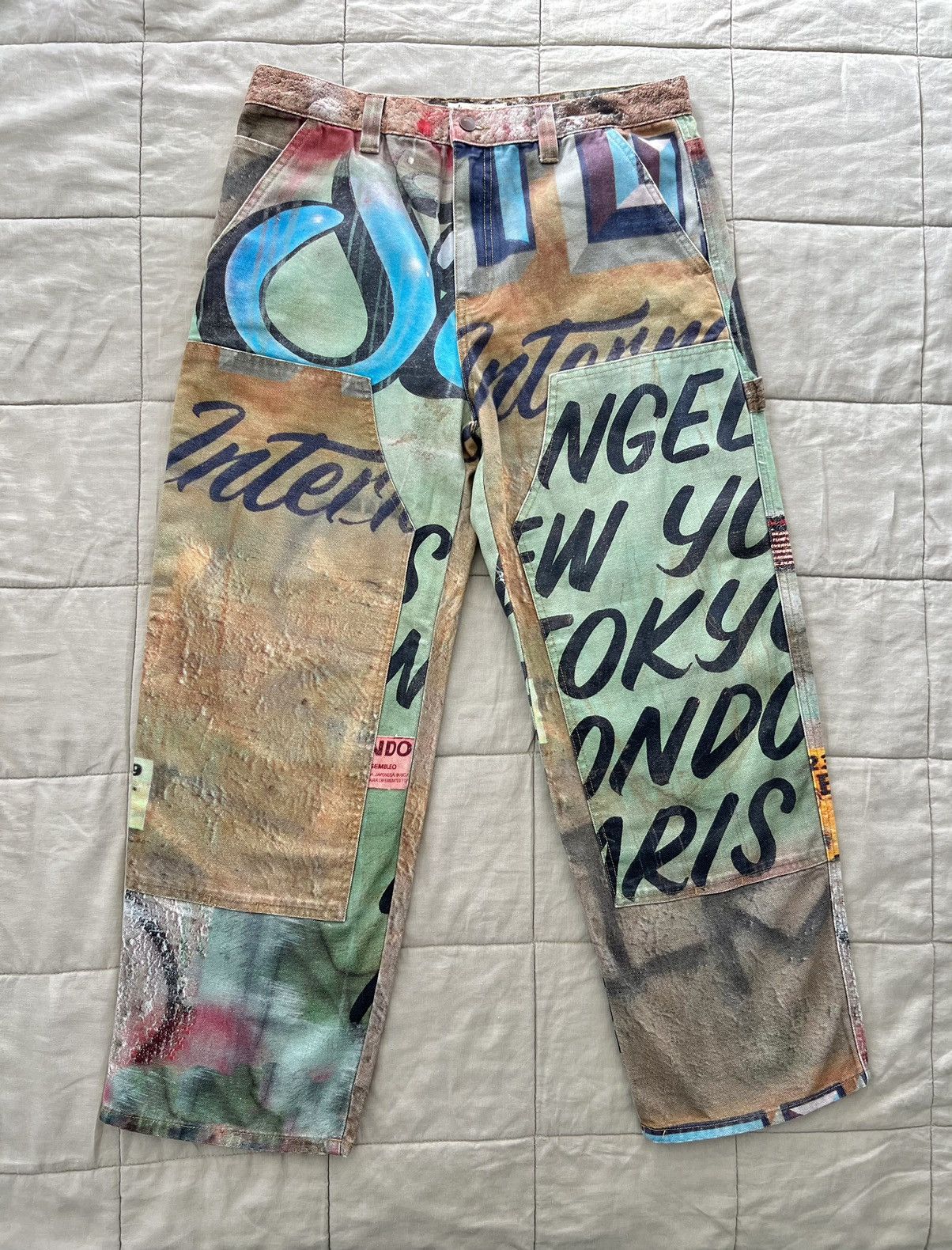 【即完】stussy work pant canvas baja print STUSSY WORK PANT CANVAS BAJA PRINT - メルカリ