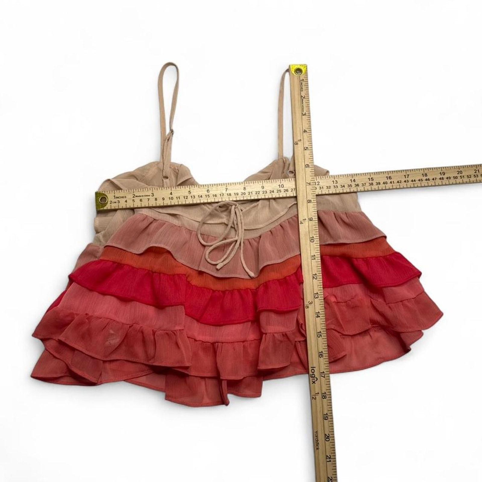 Other Storia Tiered Ruffle Tank Top chiffon colors women’s size S Size S / US 4 / IT 40 - 6 Thumbnail