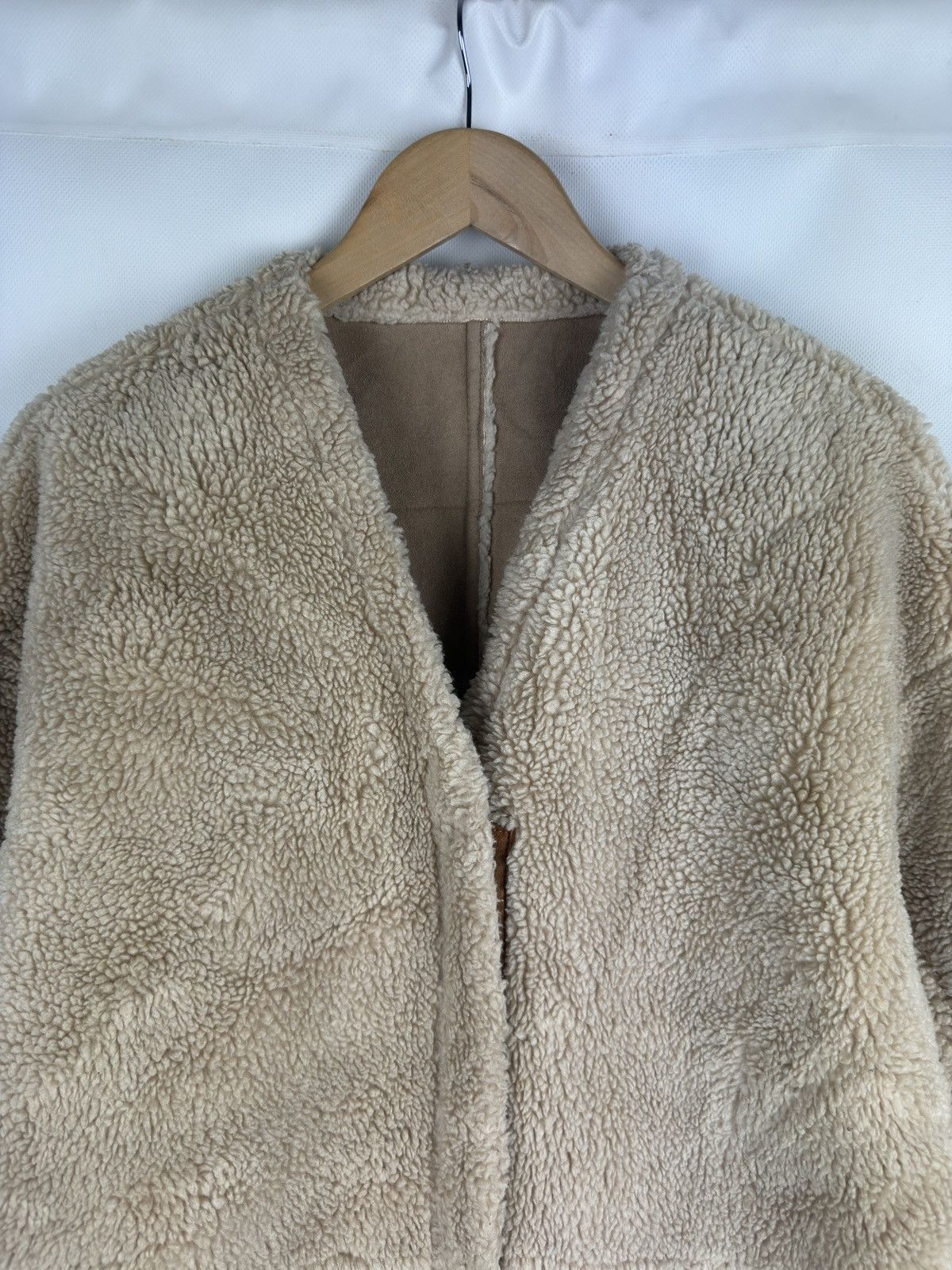 Designer × Japanese Brand Studio Tomboy Ladies Faux Shearling Japanese Coat Jacket Size L / US 10 / IT 46 - 8 Thumbnail
