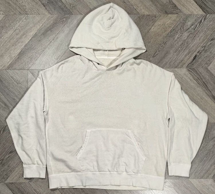 image of Visvim 20Aw Amplus Hoodie P.o. (Uneven Dye) Tie-Dyeing Destr in White, Men's (Size XL)