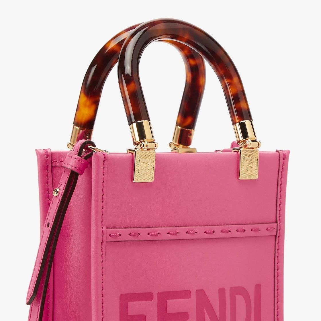 Fendi o1w1db10425 Size: OS / Mini Sunshine Shopper Bag in Pink Size ONE SIZE - 5 Thumbnail