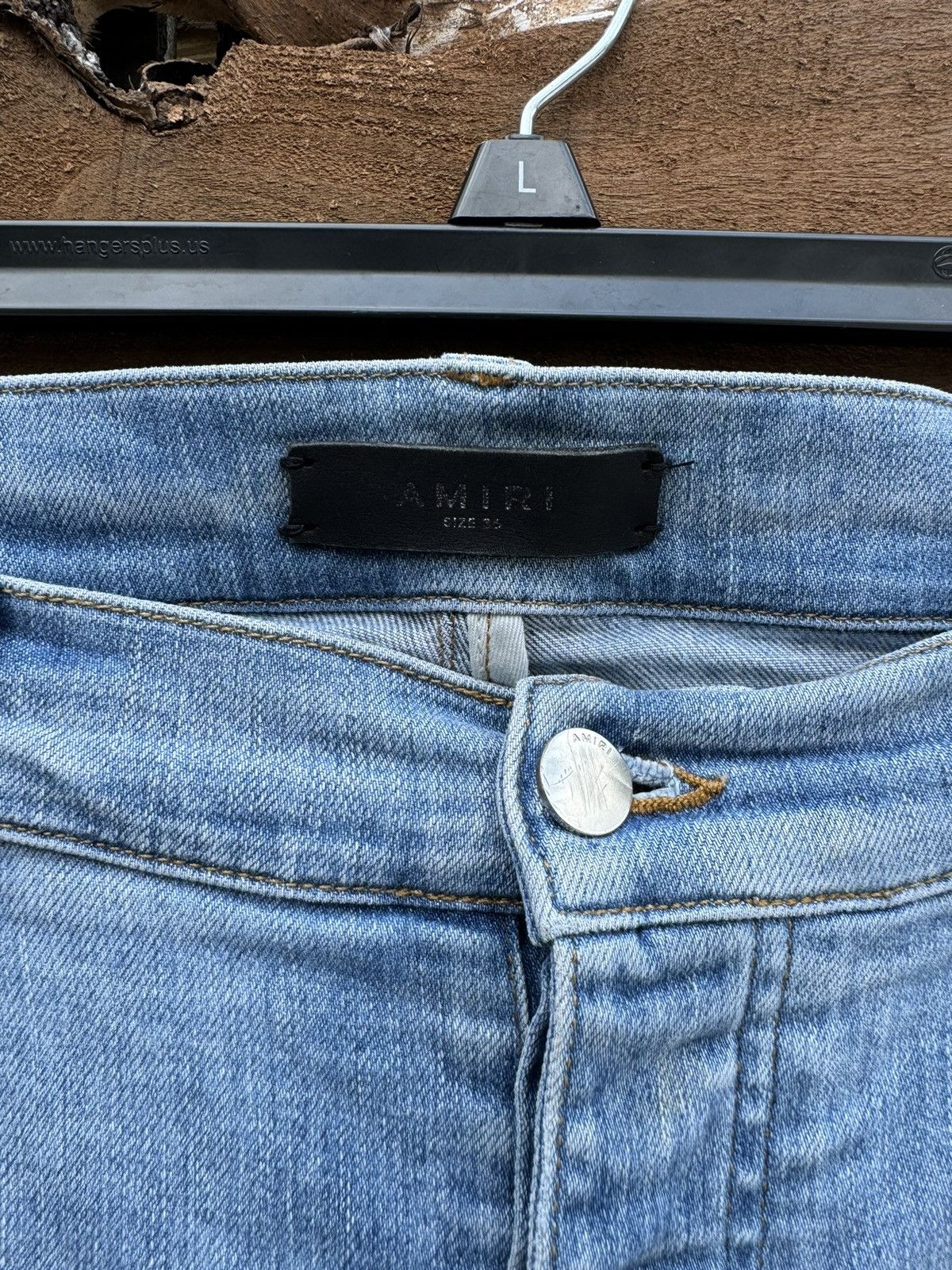 Amiri AMIRI MX1 Rare Appliqué-logo distressed jeans size 36 Size US 36 / EU 52 - 3 Thumbnail