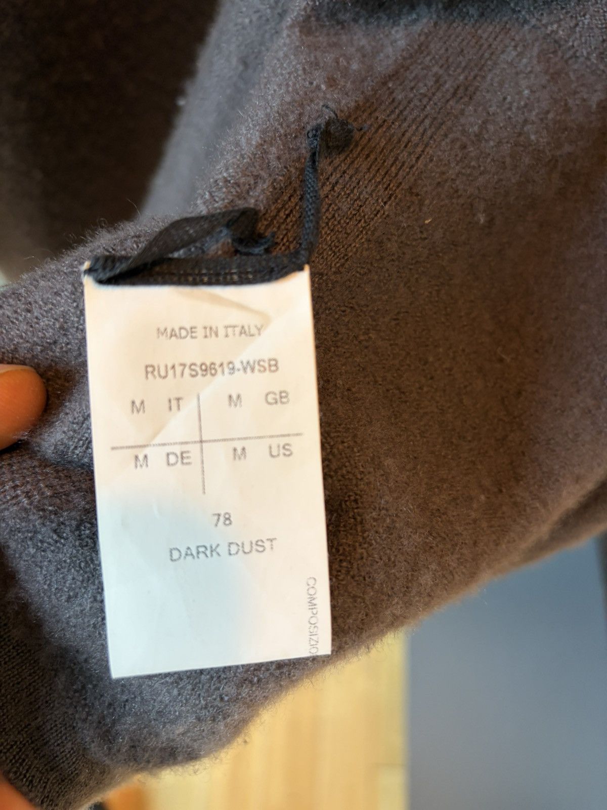 Rick Owens Rick 100% Cashmere Hooded Robe Size US M / EU 48-50 / 2 - 9 Thumbnail