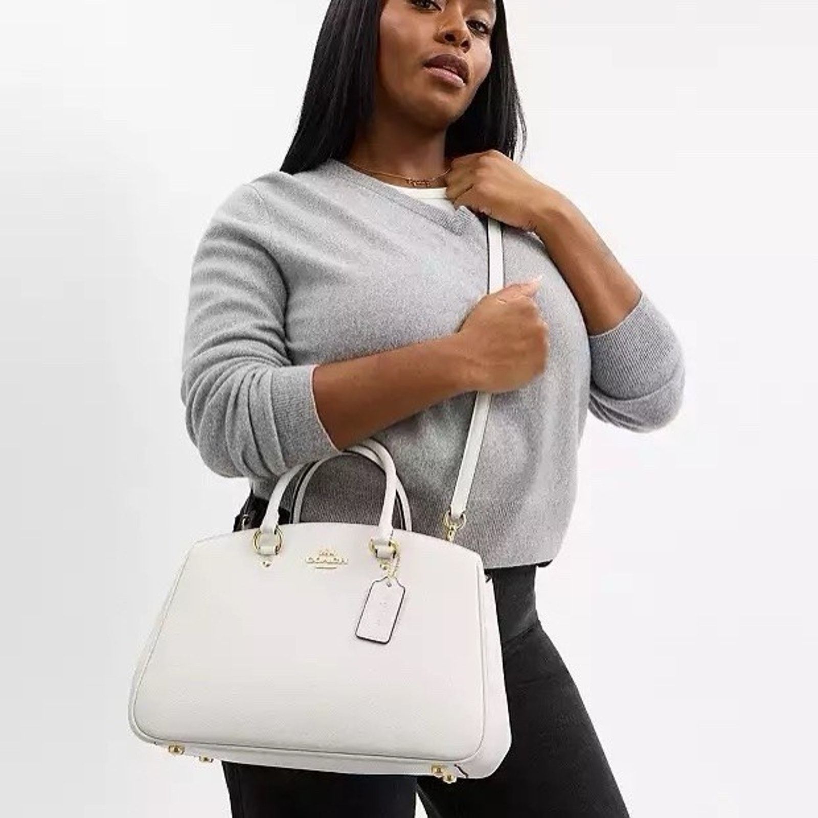 Coach NWT Coach Savannah Leather Carryall Satchel Bag CAL56 Size ONE SIZE - 9 Thumbnail