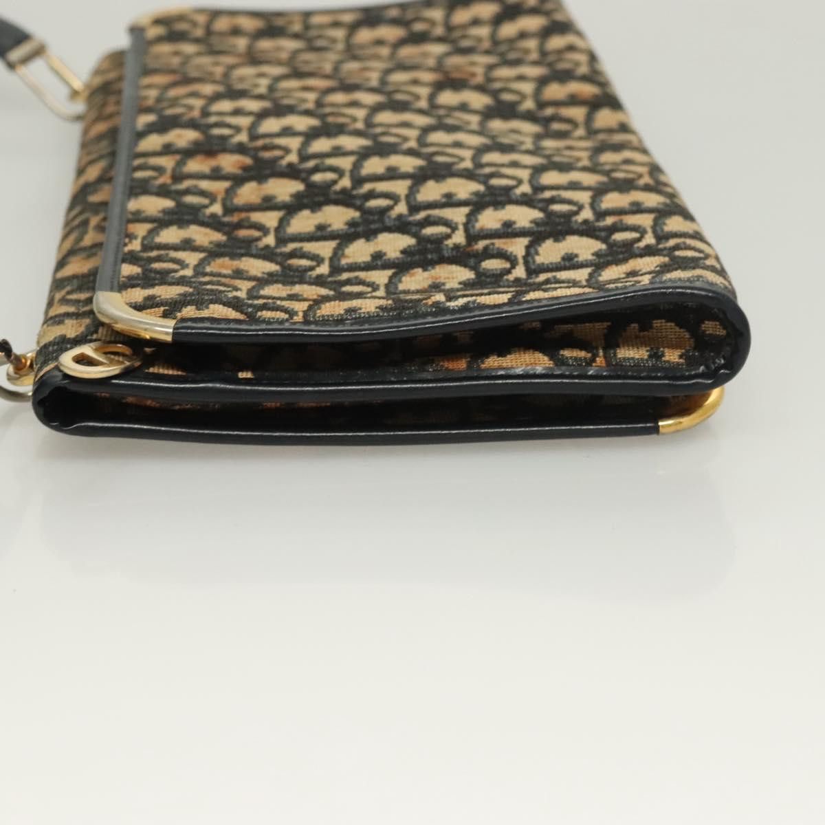 Dior DIOR Trotter Canvas Shoulder Bag Navy Gold Size ONE SIZE - 5 Thumbnail