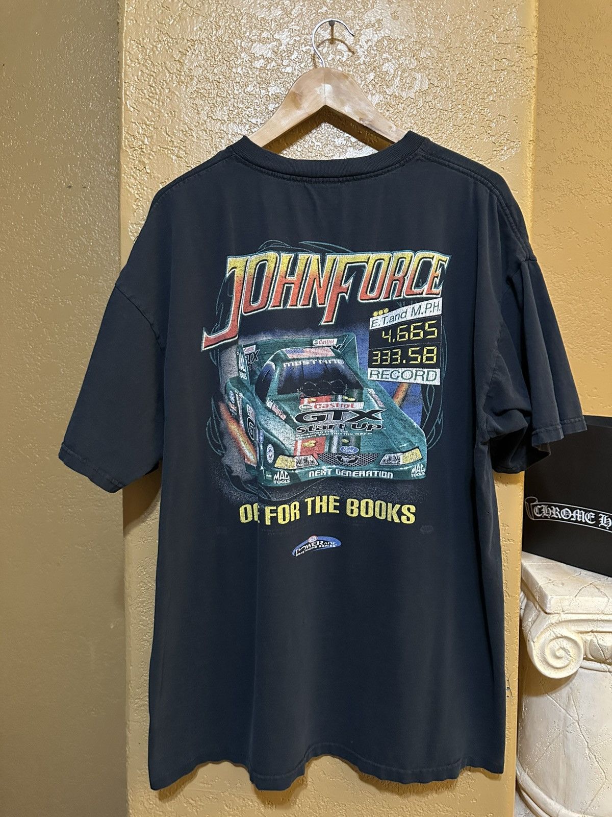 NASCAR 🏁 Distressed Vintage NHRA John Force Racing Tee Size US L / EU 52-54 / 3 - 1 Thumbnail