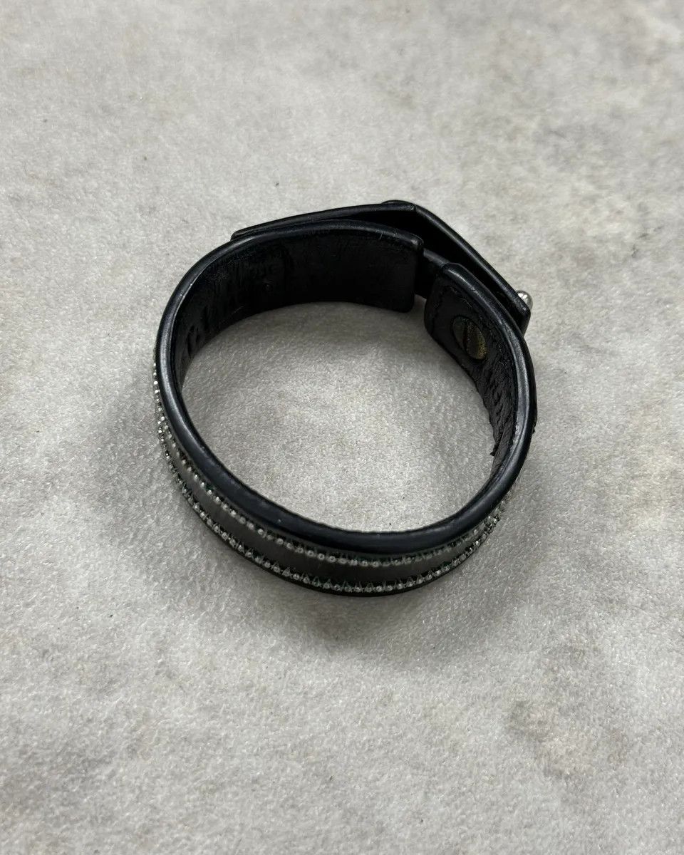 Marithe + Francois Girbaud Marithé + François Girbaud Black Shiny Leather Bracelet Size ONE SIZE - 5 Thumbnail