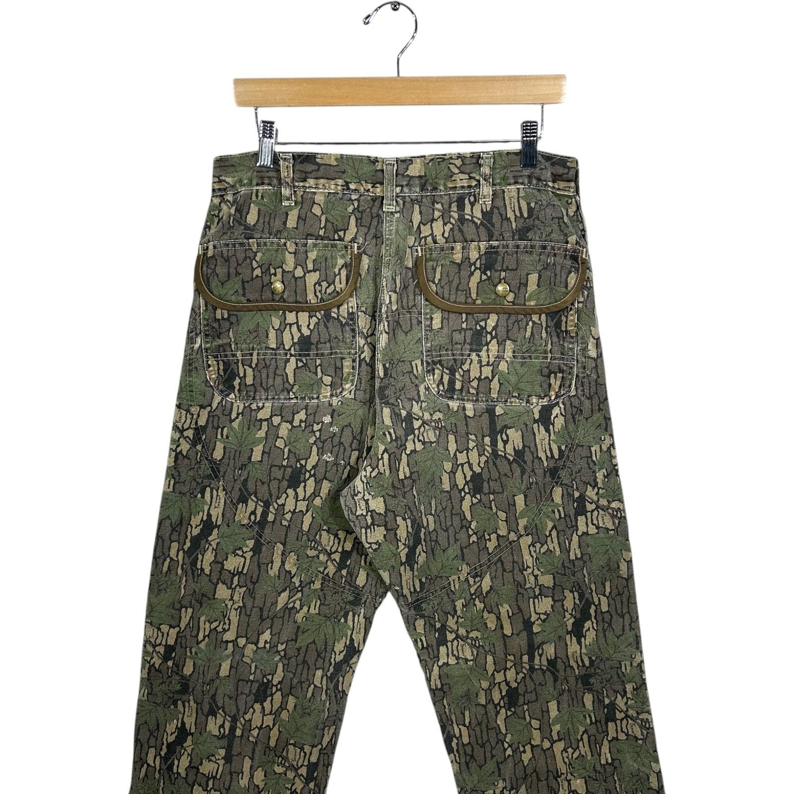 Carhartt Vintage Carhartt Tree Bark Camo Double Knee Pants 80s 34x32 Size US 34 / EU 50 - 6 Thumbnail