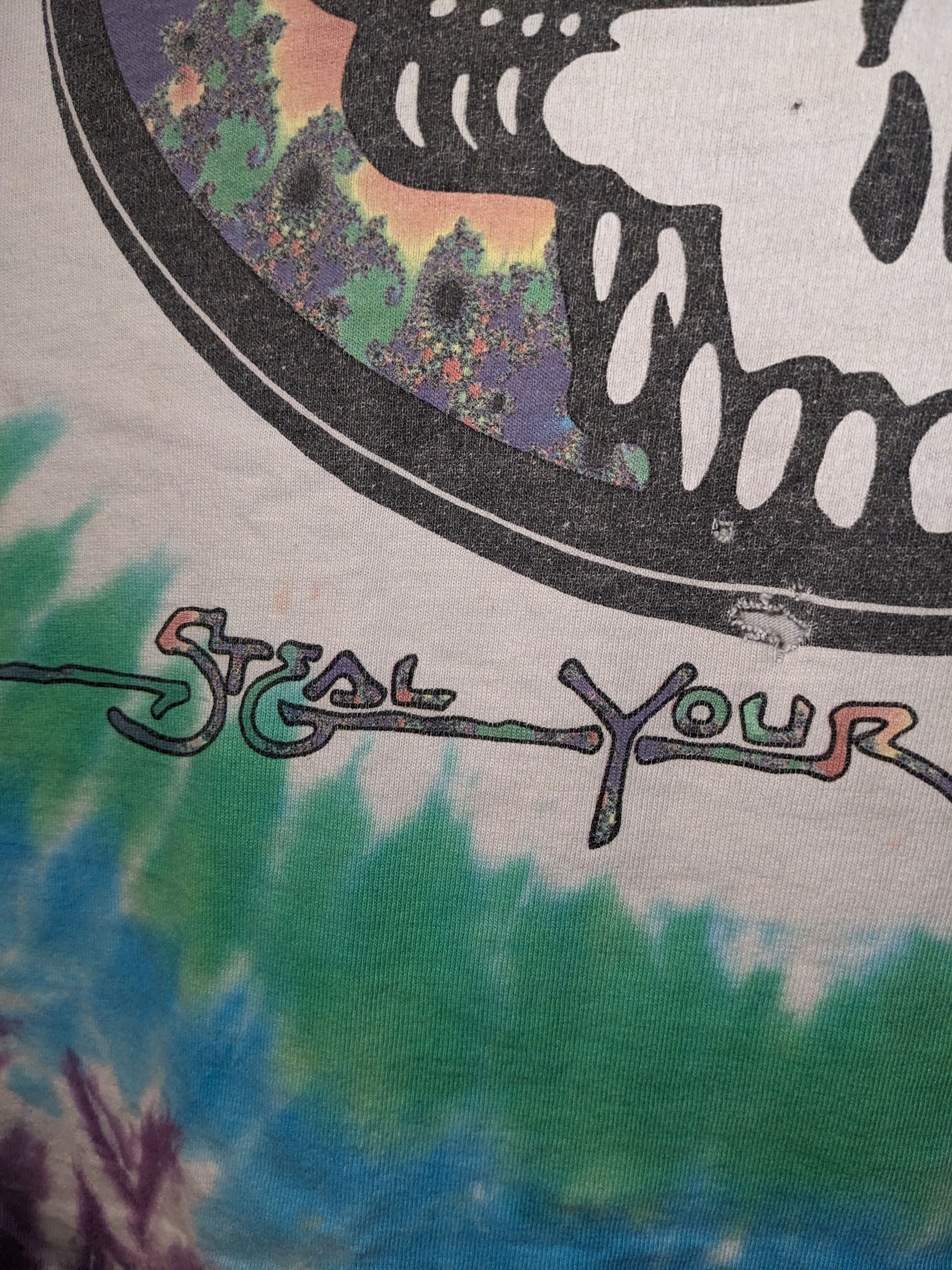 Vintage Vintage 1993 Grateful Dead Steal Your Fractal XL T-Shirt Size US XL / EU 56 / 4 - 10 Thumbnail