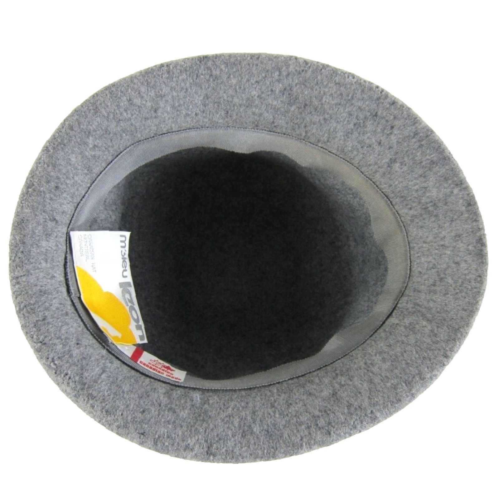 FELT Vintage M'Sieu Leon Wool Felt Grey Montreal Canada Cloche Hat Women Small Size ONE SIZE - 6 Thumbnail