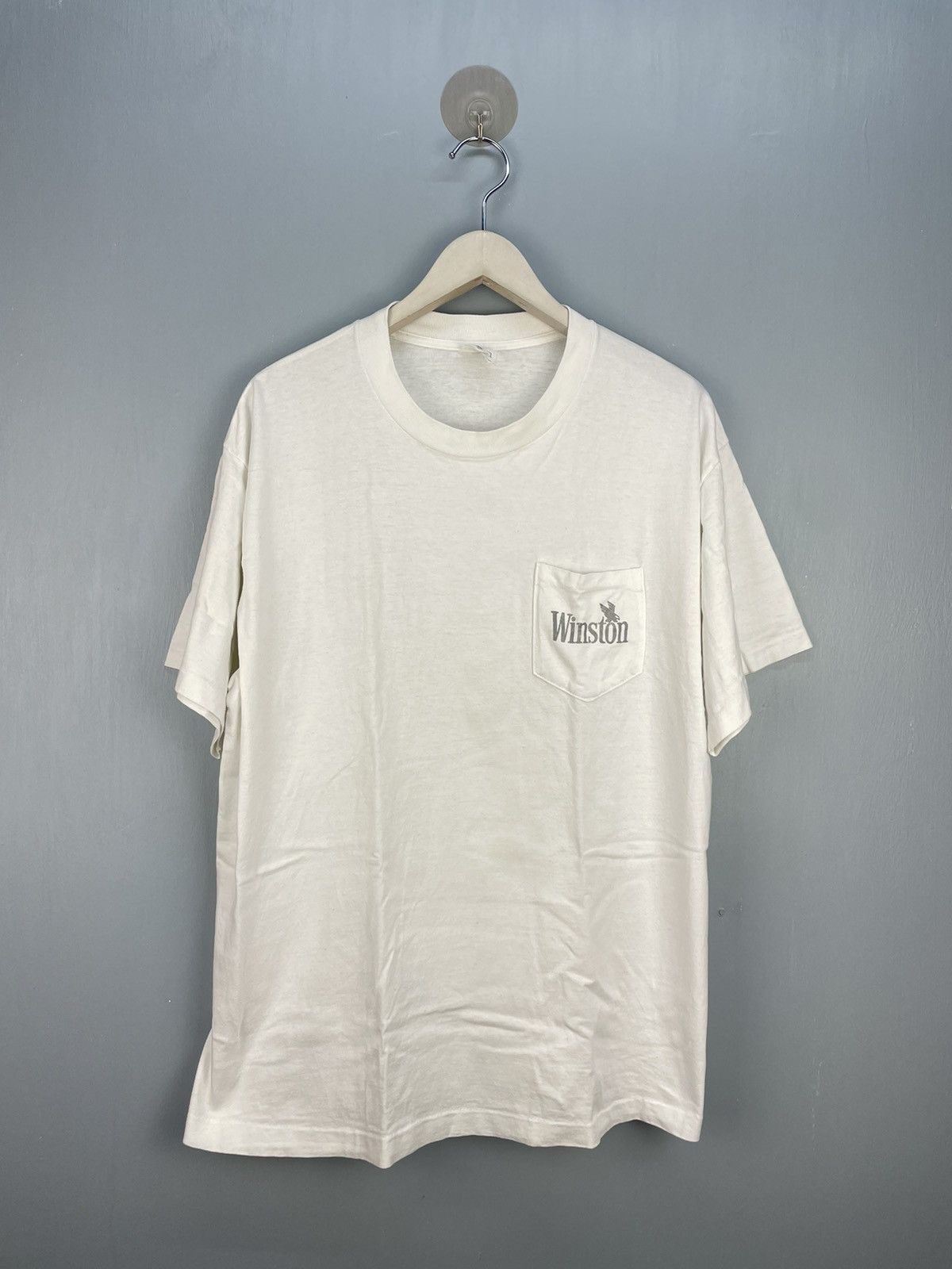 Harry Winston Vintage 90s Winston pocket tee Size US XL / EU 56 / 4 - 1 Thumbnail