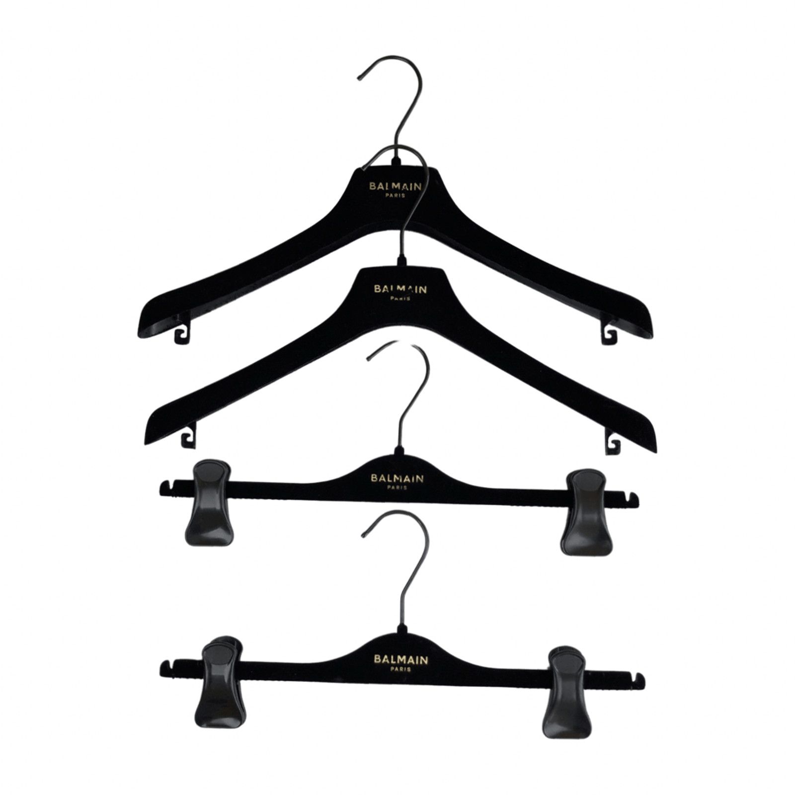 Balmain Logo Velour Hangers