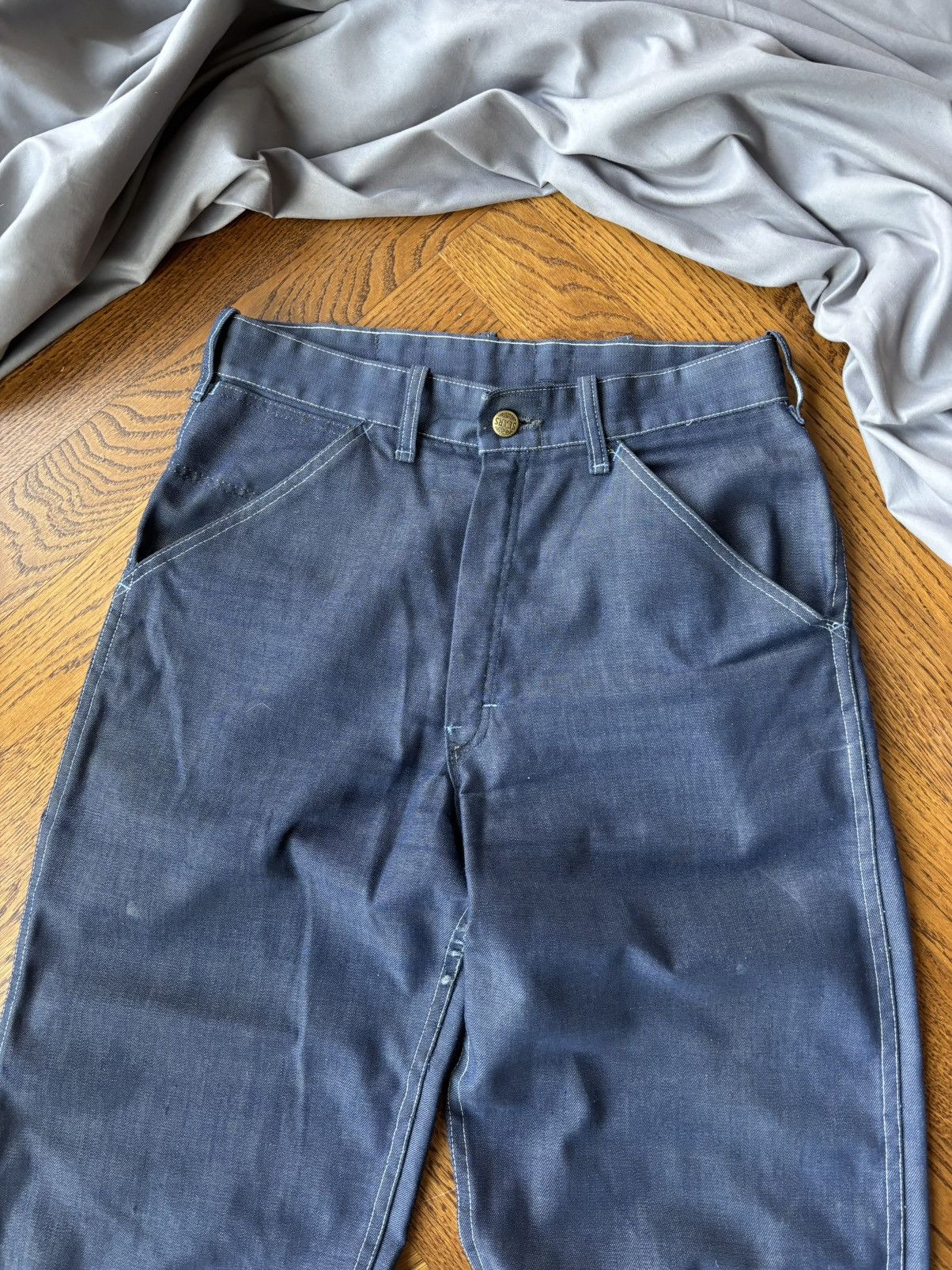 Levi's × Sears × Vintage Vintage Sears Toughskins 1970s Carpenter Jean Darkwash Perma Size US 30 / EU 46 - 12 Thumbnail