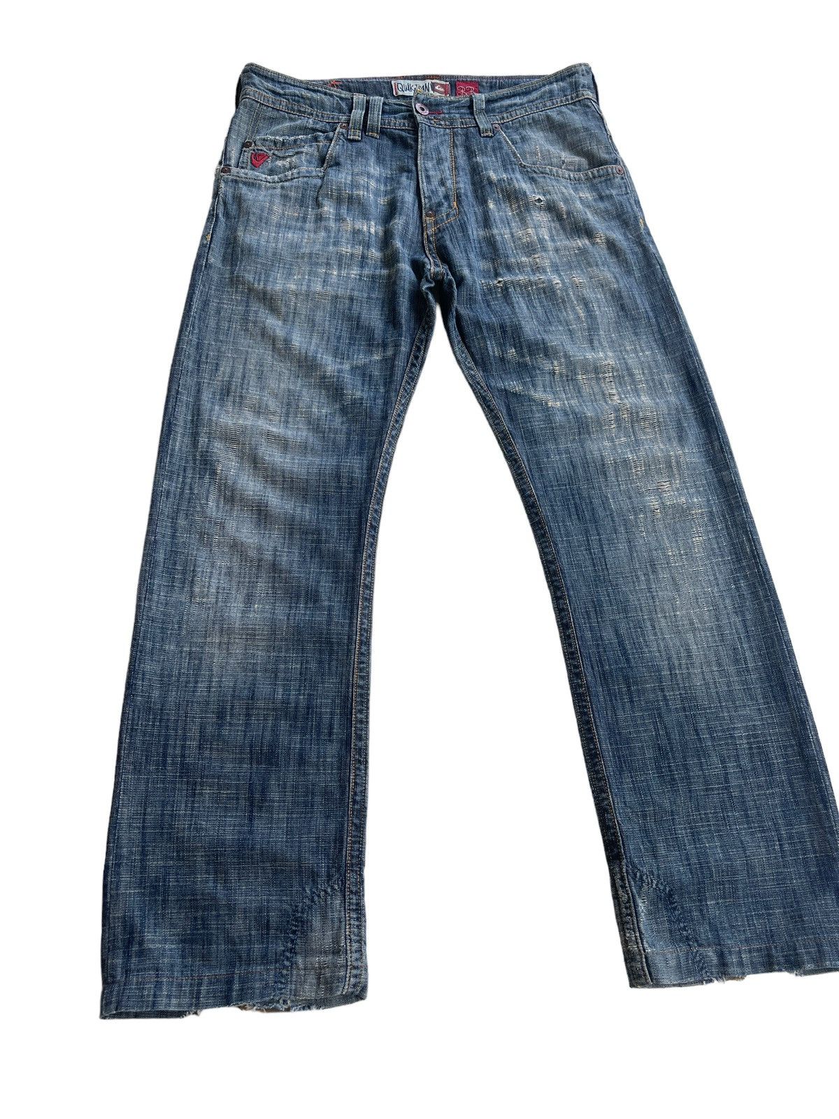 Quiksilver Quiksilver Used Dirty Pattern Denim Size US 35 - 5 Thumbnail