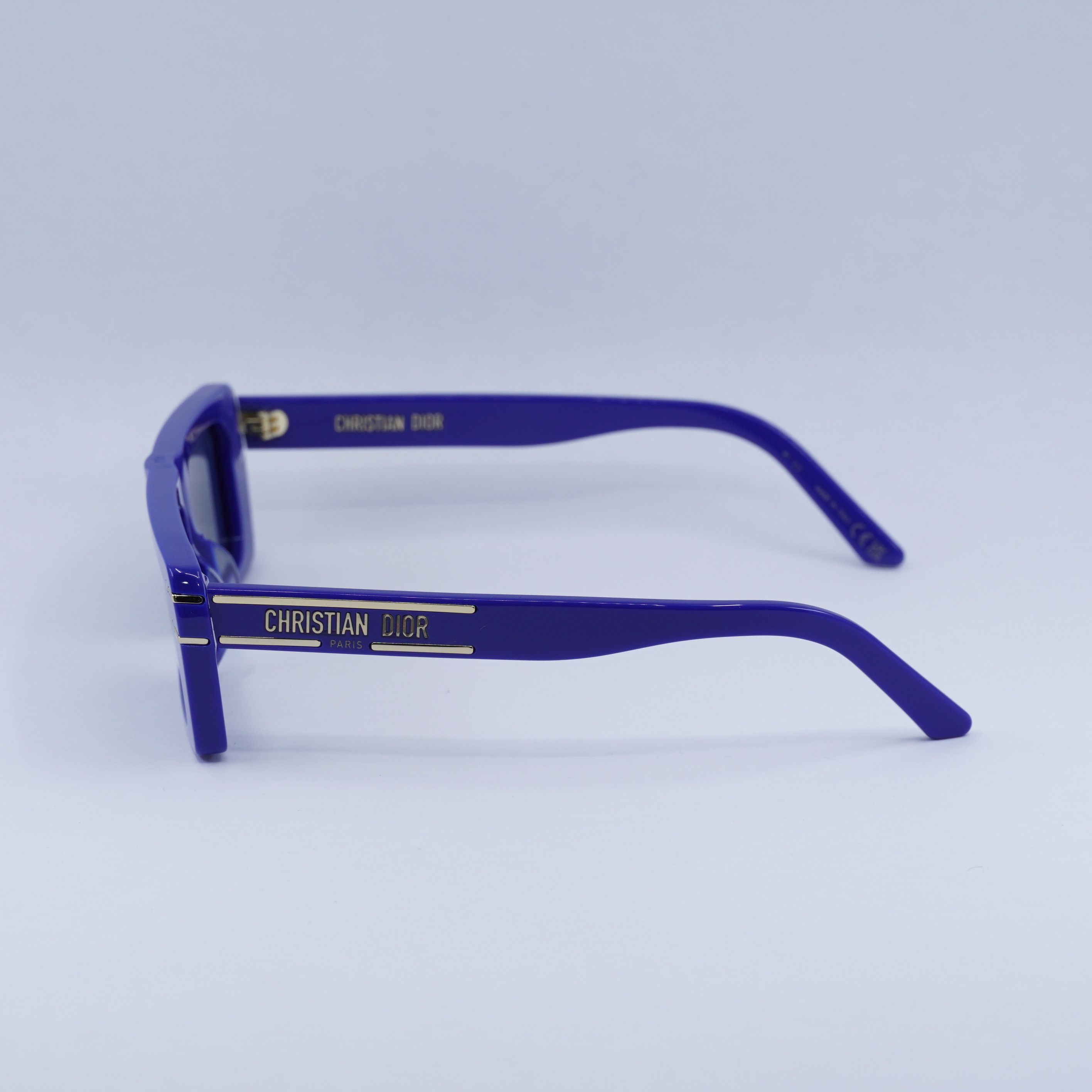 Dior Dior DIORSIGNATURE S2U 30B0 Sunglasses Solid Blue Rectangle Size ONE SIZE - 6 Thumbnail