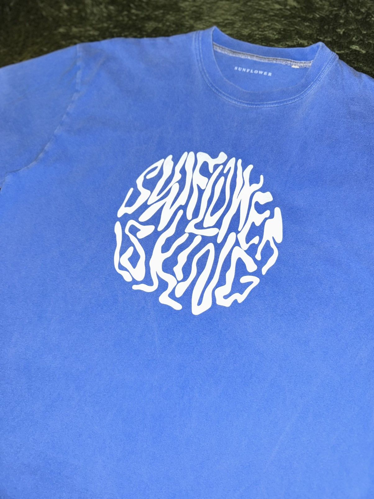 Sunflower [M] Sunflower Washed Logo T-Shirt Sky Blue Size US M / EU 48-50 / 2 - 2 Thumbnail