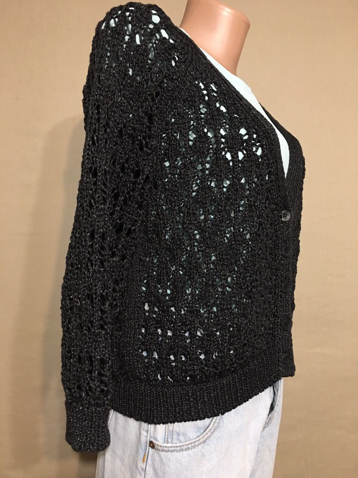 MAX&Co. Max & Co by Max Mara Black Knit Cardigan Size M Size M / US 6-8 / IT 42-44 - 5 Thumbnail
