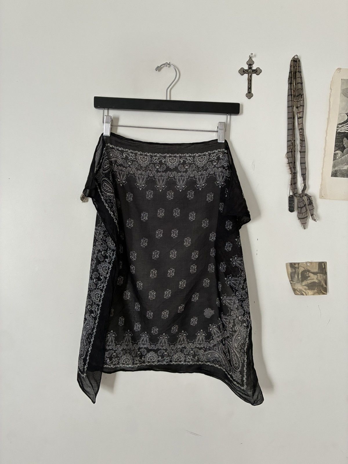 Hedi Slimane × Saint Laurent Paris SLP HEDI PAISLEY BANDANA SCARF