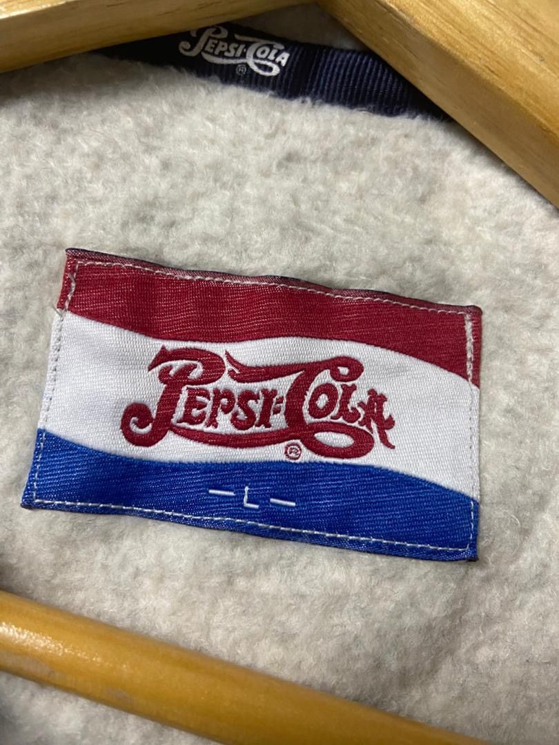 Pepsi Pepsi Cola Half Zipper Fleece Pullover Jacket (185) Size US L / EU 52-54 / 3 - 3 Thumbnail