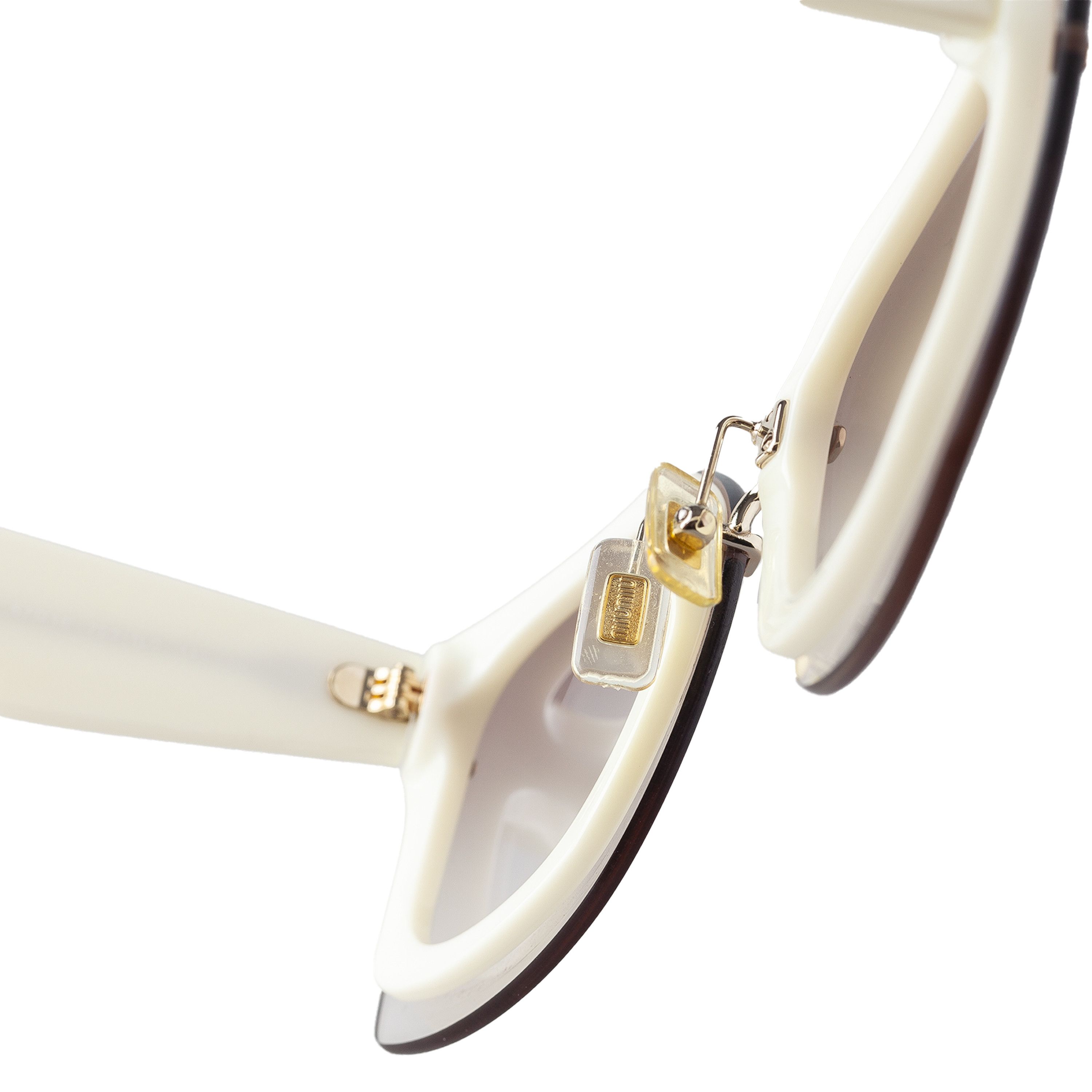 Miu Miu MIU MIU SMU 04R 7S3-1LO Vintage Cat Eye Sunglasses Size ONE SIZE - 6 Thumbnail