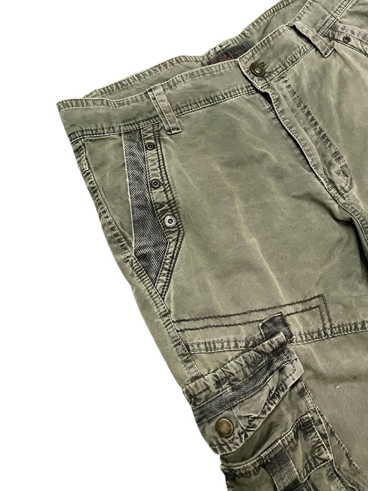 Le Grande Bleu (L.G.B.) × Tete Homme Bapai Japan Multi Pocket Bondage Baggy Cargo Pants Size US 34 / EU 50 - 7 Thumbnail
