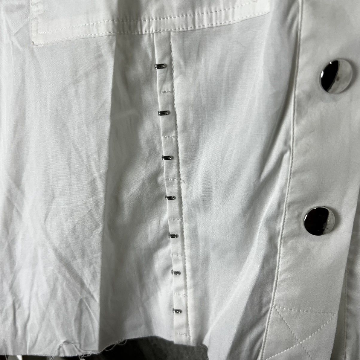 Diesel Diesel - C-Chaka Poplin Shirt With Hook Details - White Size XS / US 0-2 / IT 36-38 - 5 Thumbnail
