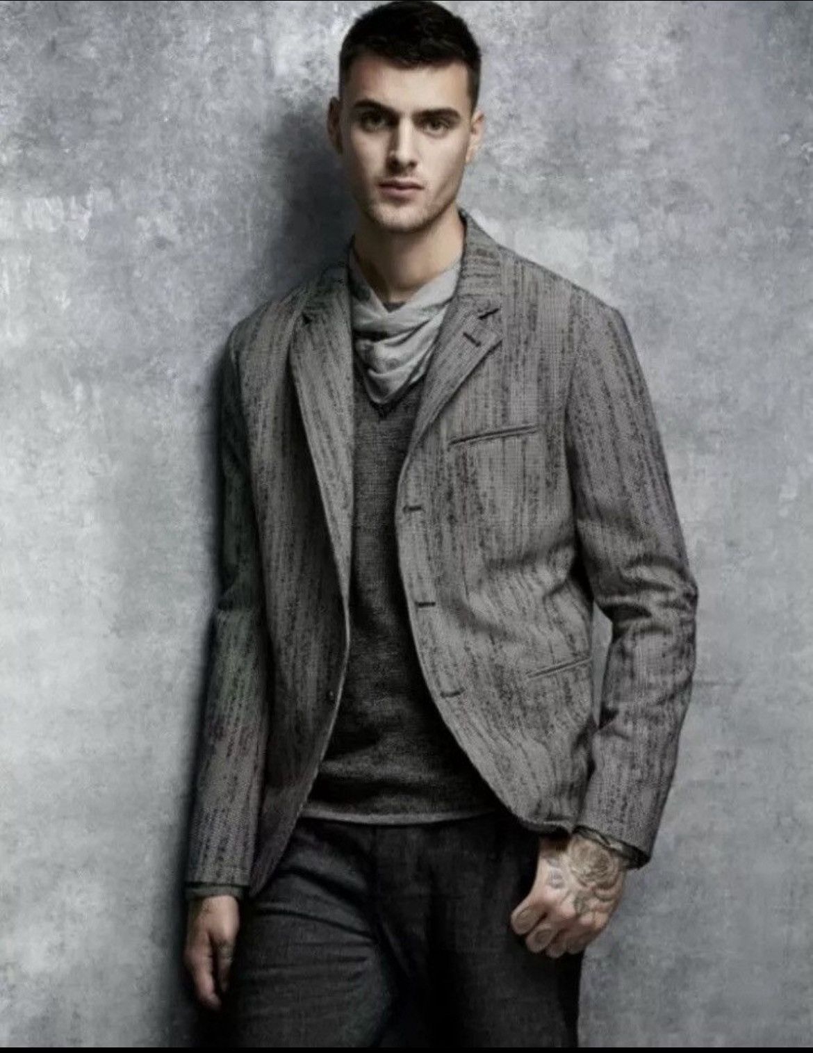 John Varvatos Deconstructed Houndstooth Jacket EU 48 USA 38 Size US M / EU 48-50 / 2 - 1 Thumbnail
